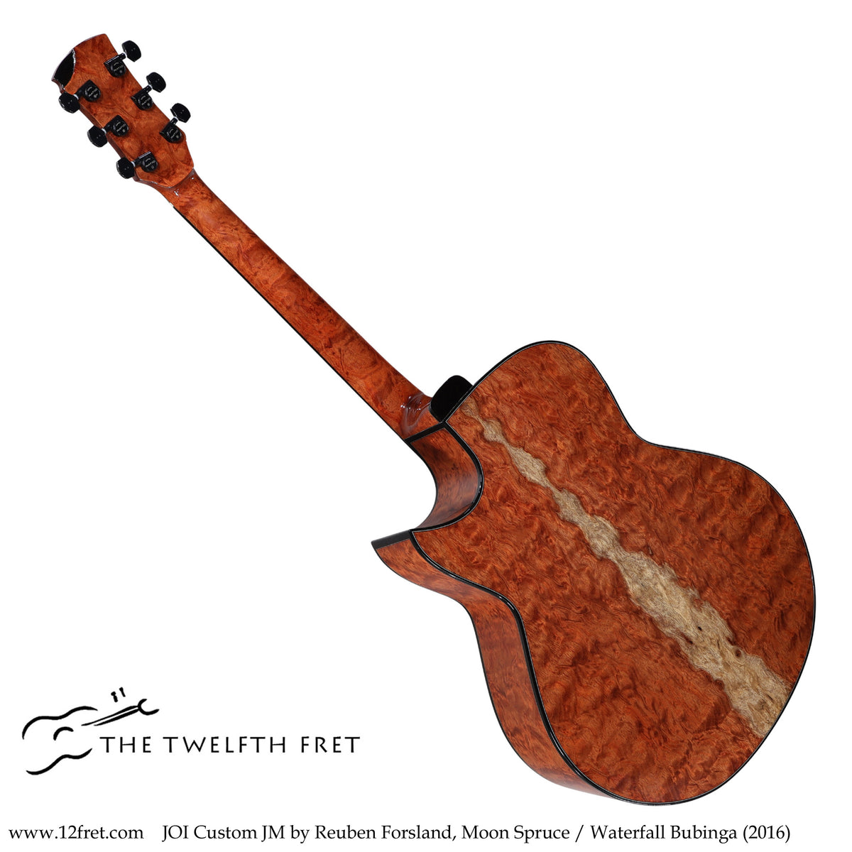 JOI Custom JM by Reuben Forsland, Moon Spruce / Waterfall Bubinga (2016) - The Twelfth Fret