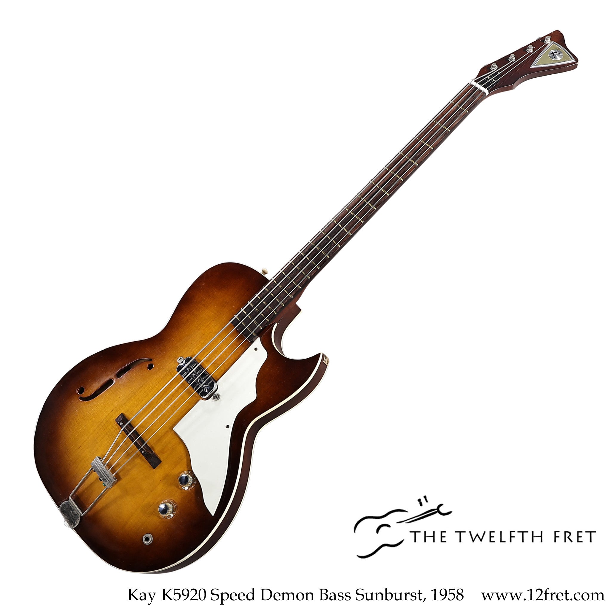 Kay K5920 Speed Demon Bass Sunburst, 1958 - The Twelfth Fret