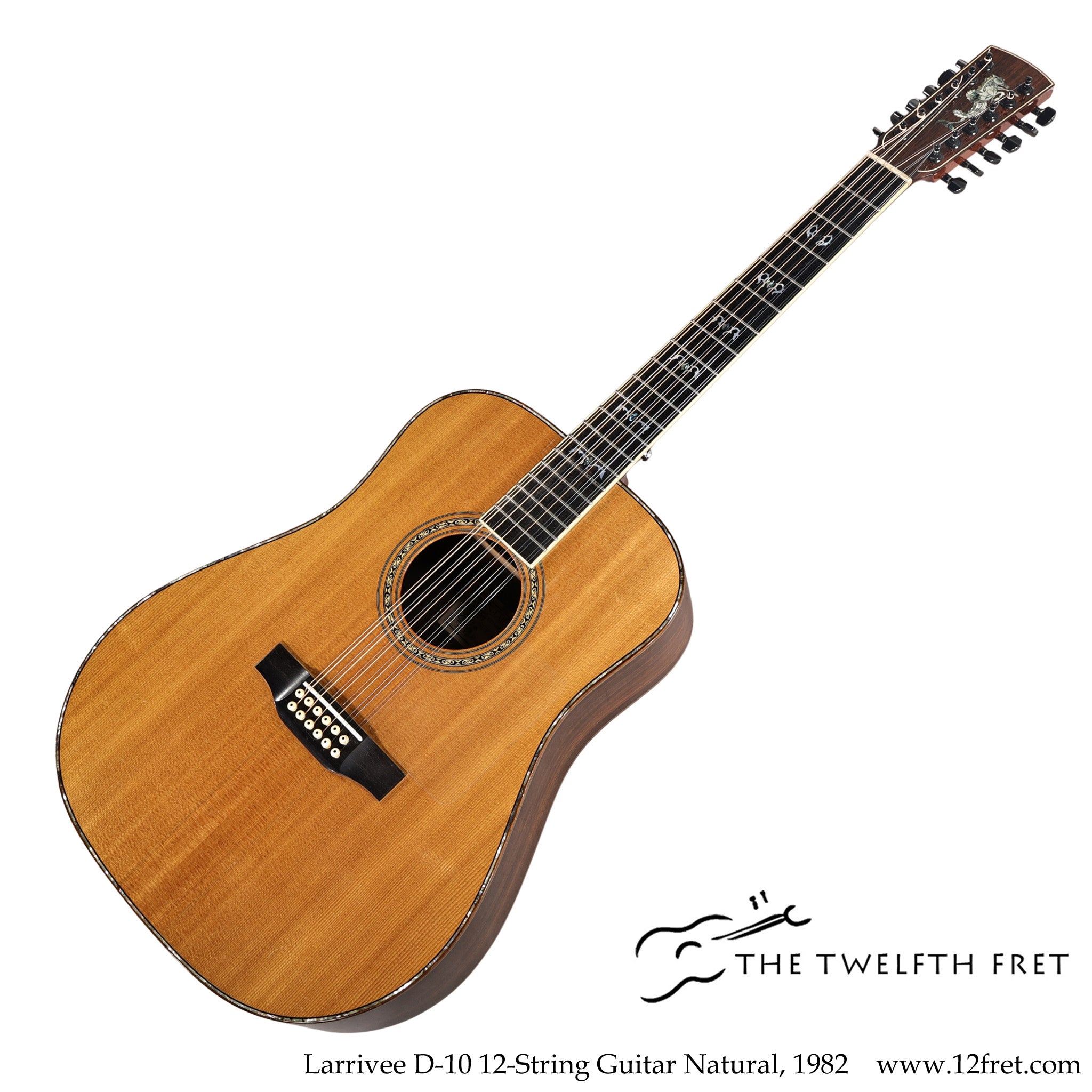 Larrivee D-10 12-String Guitar Natural, 1982 - The Twelfth Fret