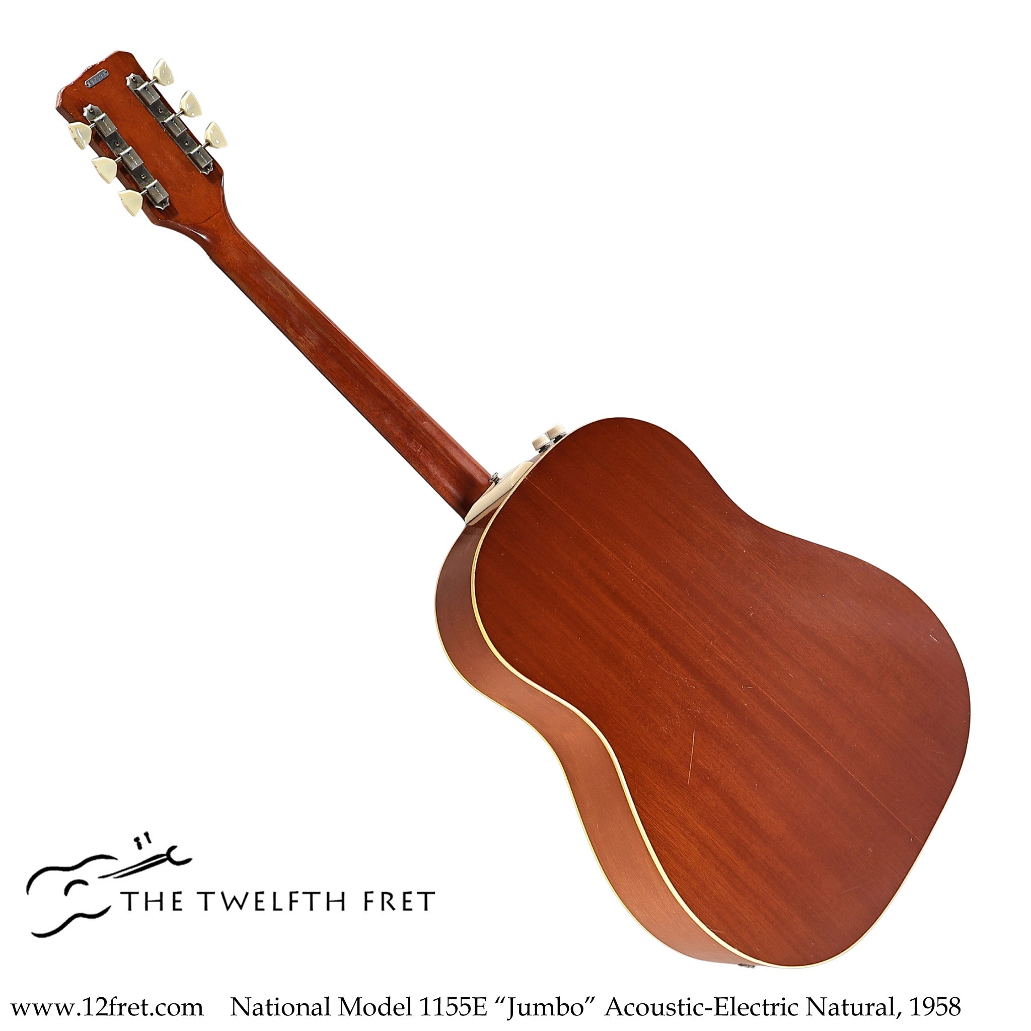 National Model 1155E "Jumbo" Acoustic-Electric Natural, 1958 - The Twelfth Fret