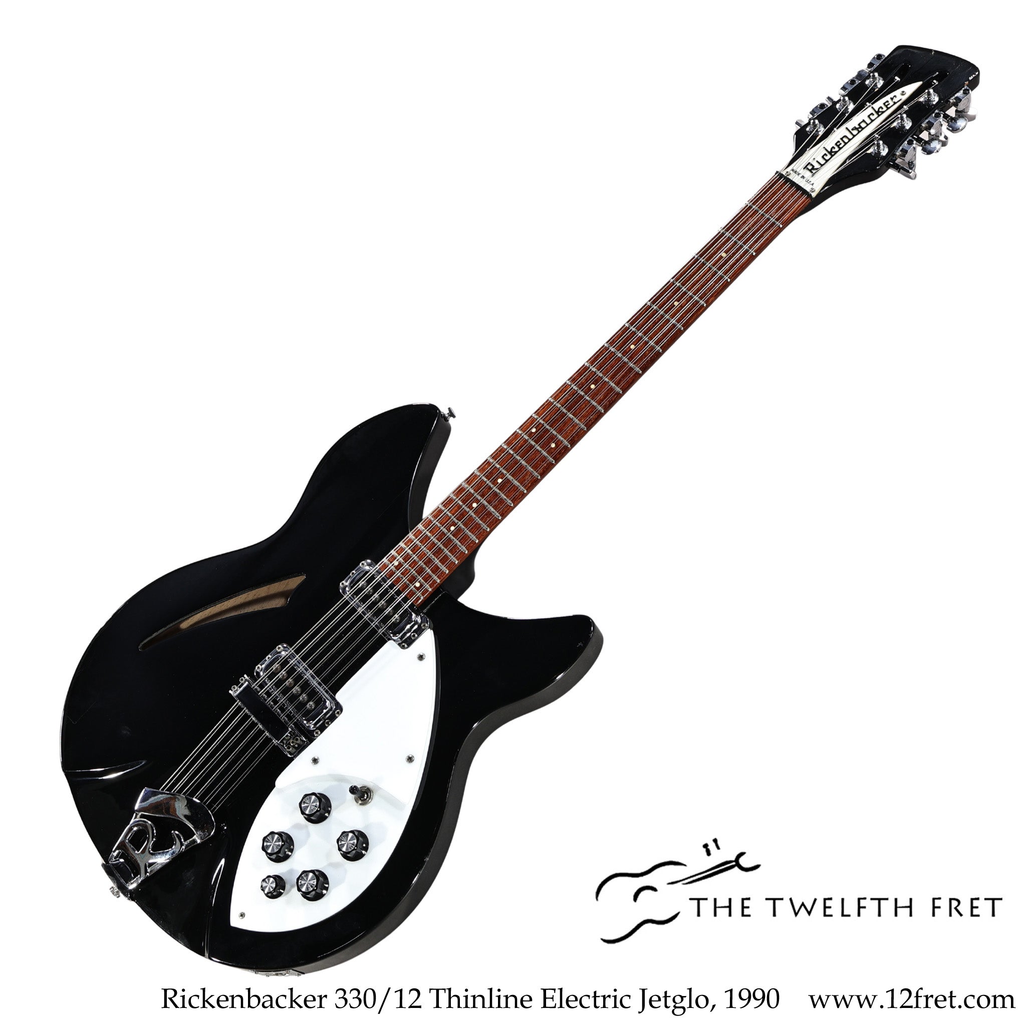Rickenbacker 330/12 Thinline Electric Jetglo, 1990 - The Twelfth Fret