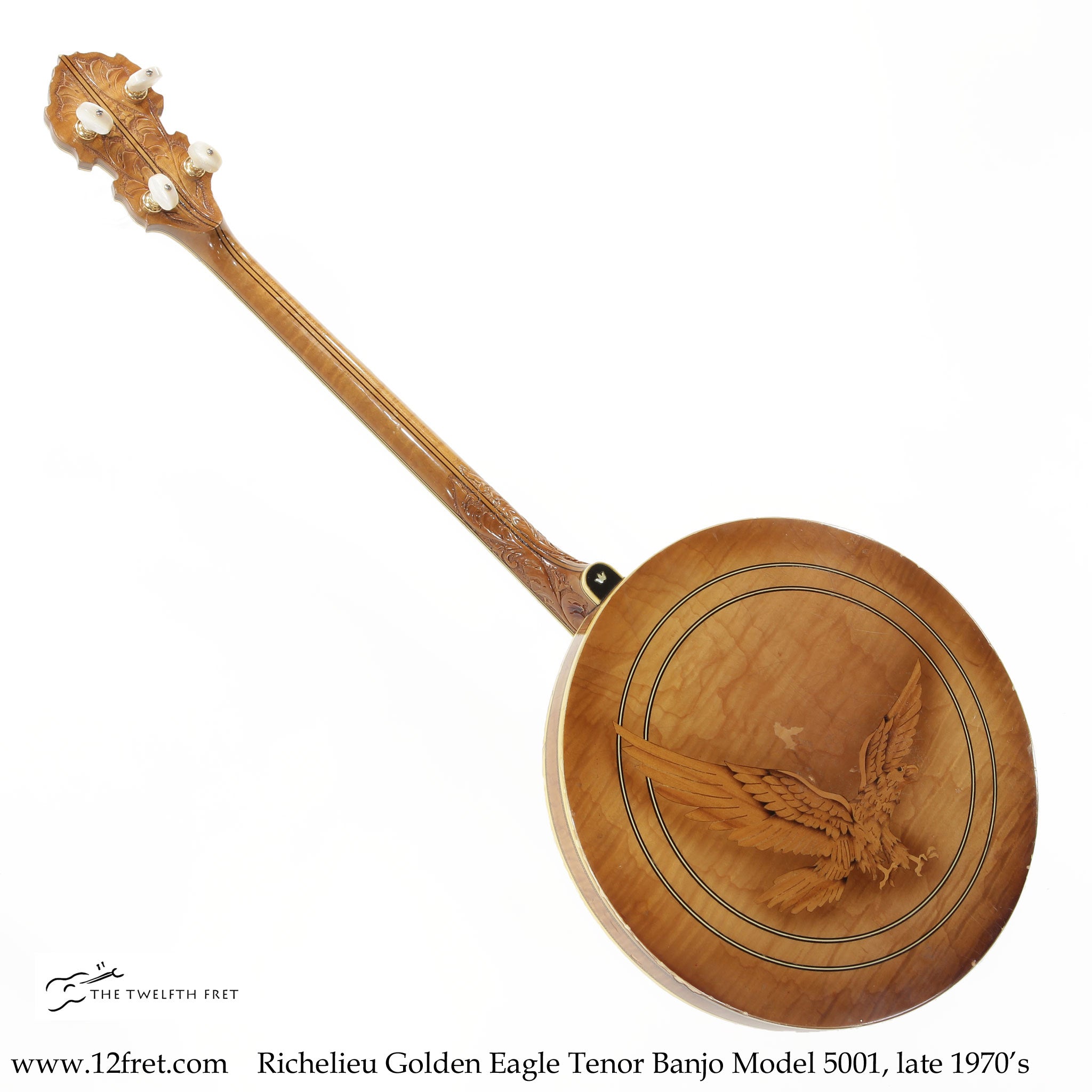 Richelieu Golden Eagle Tenor Banjo Model 5001, late 1970's - The Twelfth Fret