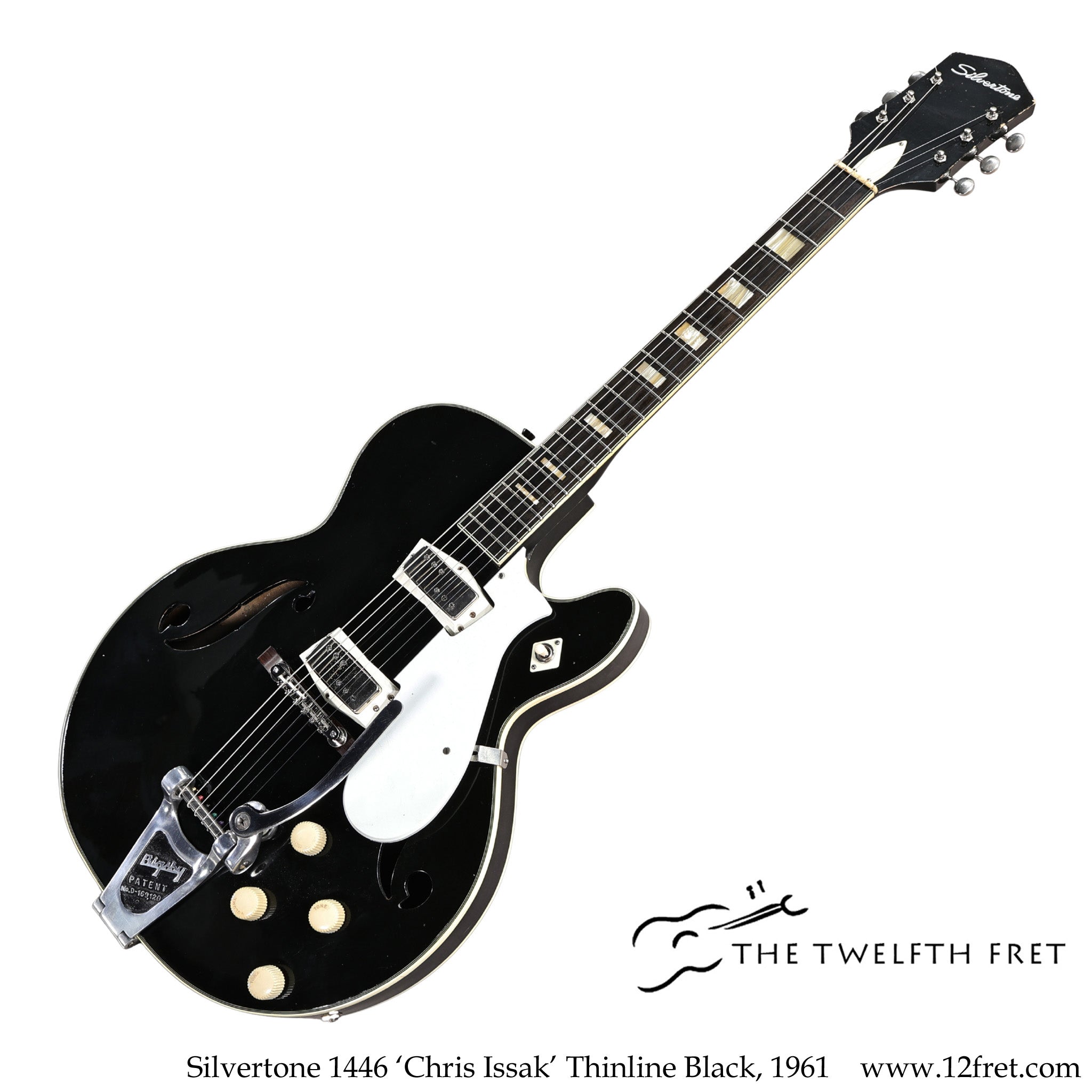 Silvertone 1446 'Chris Issak' Thinline Black, 1961 - The Twelfth Fret