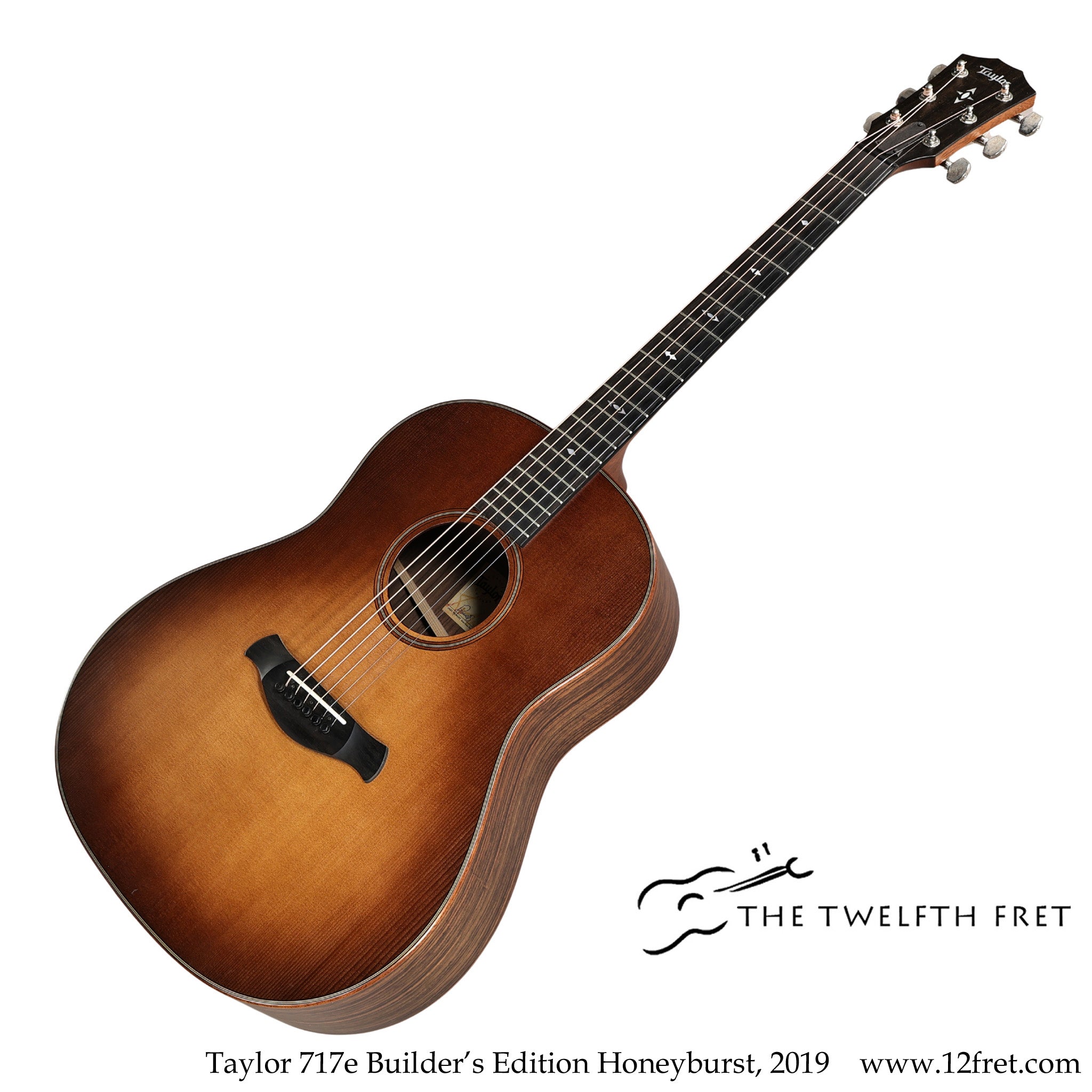 Taylor 717e Builder's Edition Honeyburst Acoustic Guitar, 2019 - The Twelfth Fret