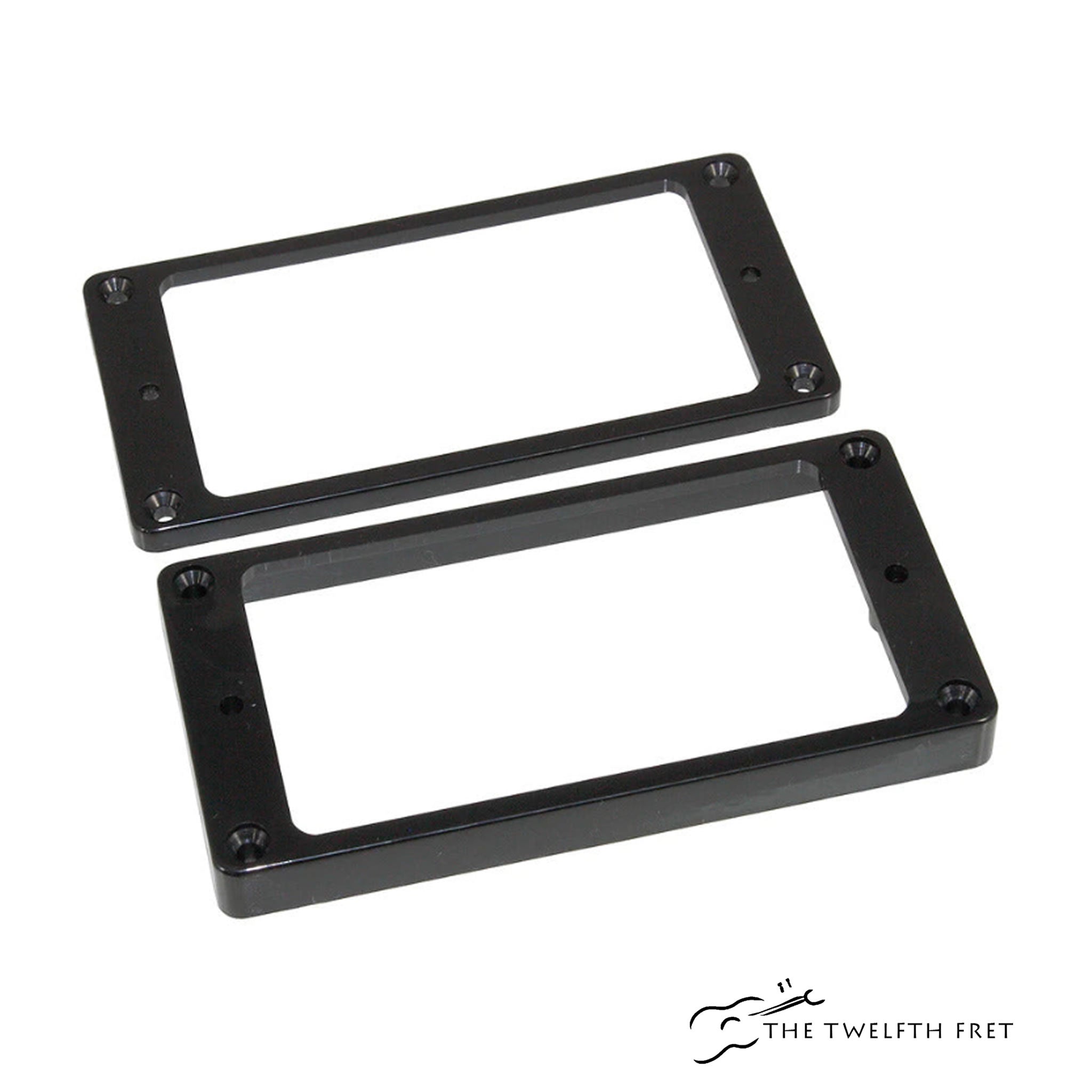 Allparts Non-Slanted Humbucking Pickup Ring Set ( black) - The Twelfth Fret