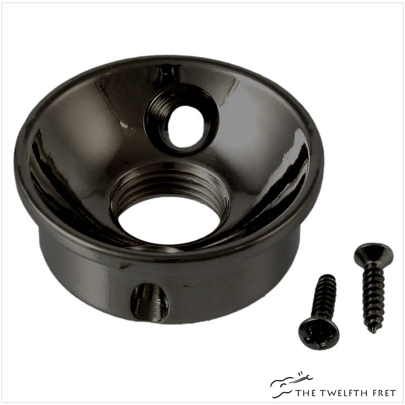 Allparts Retrofit Jackplate (BLACK) - The Twelfth Fret