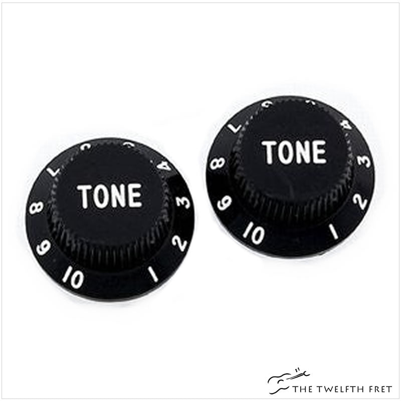 Allparts Tone Knobs (BLACK) - The Twelfth Fret