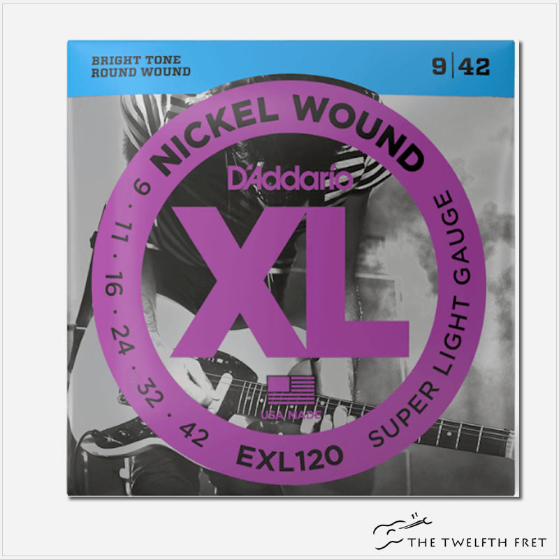 D'Addario XL Nickel EXL120 Super Light- The Twelfth Fret