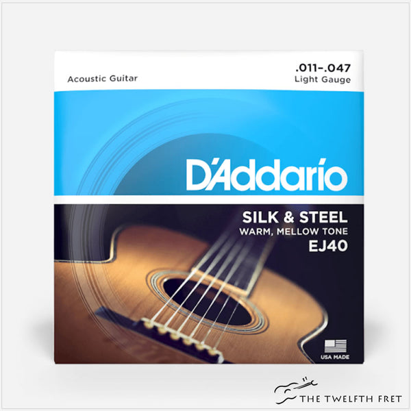 D'Addario Acoustic Guitar Silk & Steel Strings - The Twelfth Fret