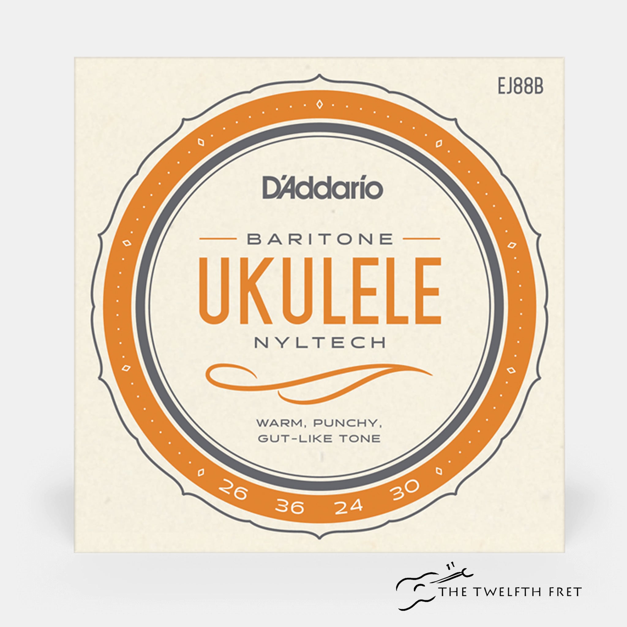 D'Addario Nyltech Ukulele Strings BARITONE (EJ88B) - The Twelfth Fret