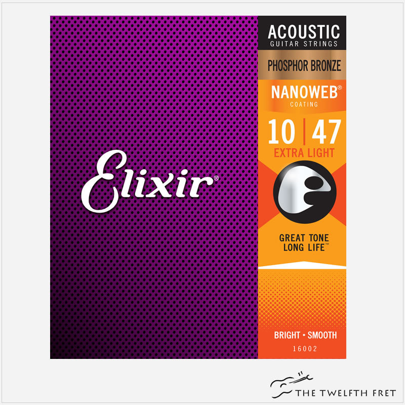 Elixir Phosphor Bronze 16002 - Extra Light (10-47) - Shop The Twelfth Fret