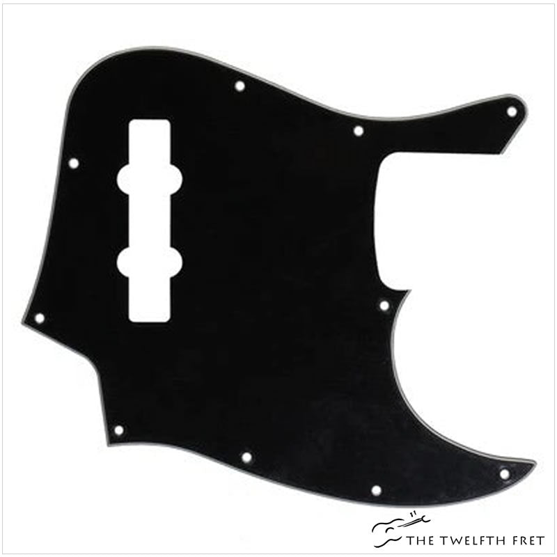 Fender Jazz Bass Pickguard (BLACK) - The Twelfth Fret
