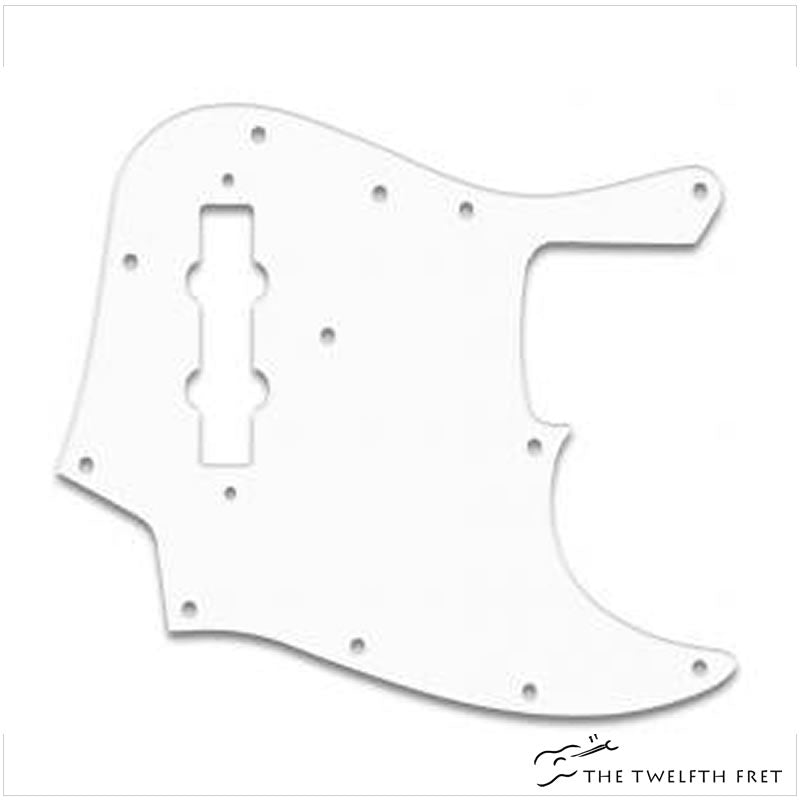 Fender Jazz Bass Pickguard (WHITE) - The Twelfth Fret