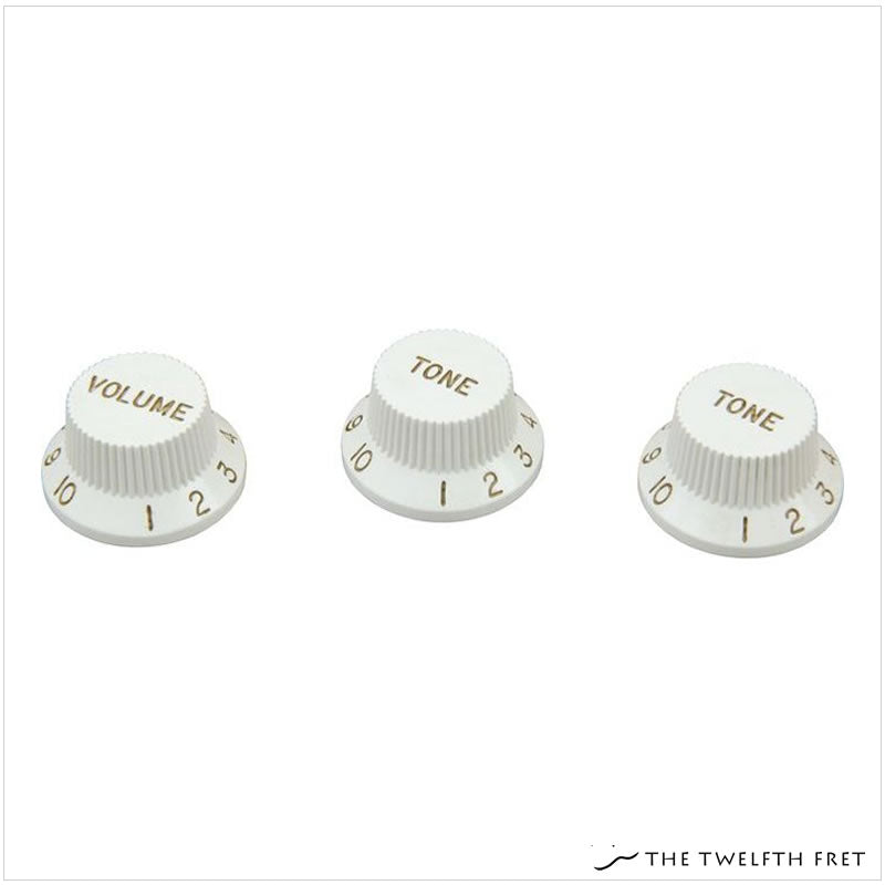 Fender Stratocaster Knob Set (WHITE) - The Twelfth Fret