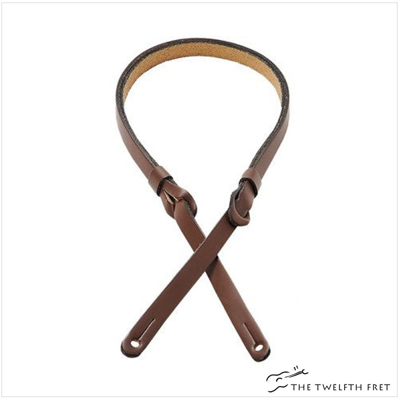 Levy's Carving Leather Mandolin Strap (BROWN) - The Twelfth Fret