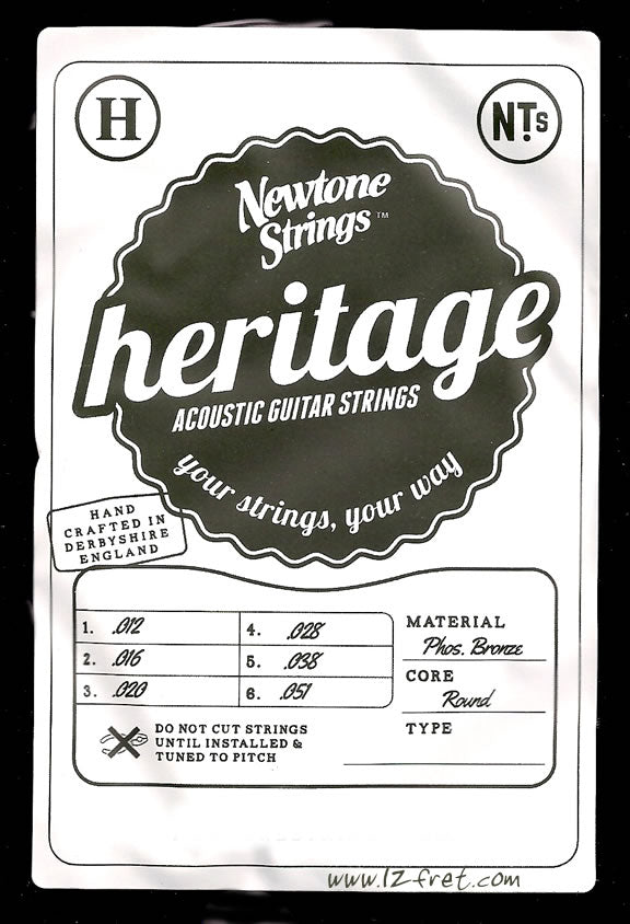 Newtone Heritage Acoustic Guitar Strings (12-51) - The Twelfth Fret