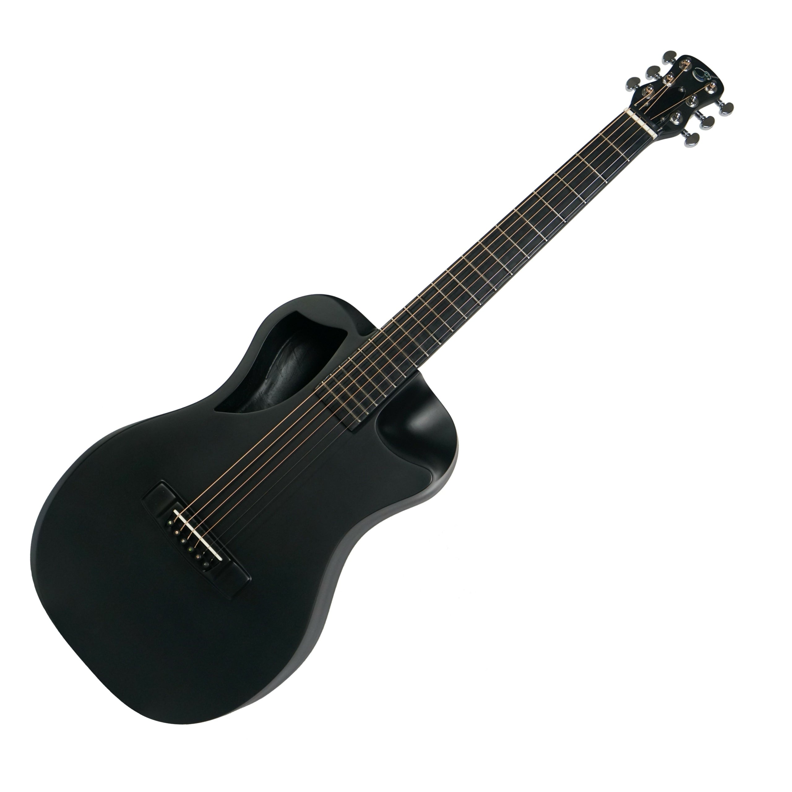 Journey Matte Black Carbon Travel Guitar