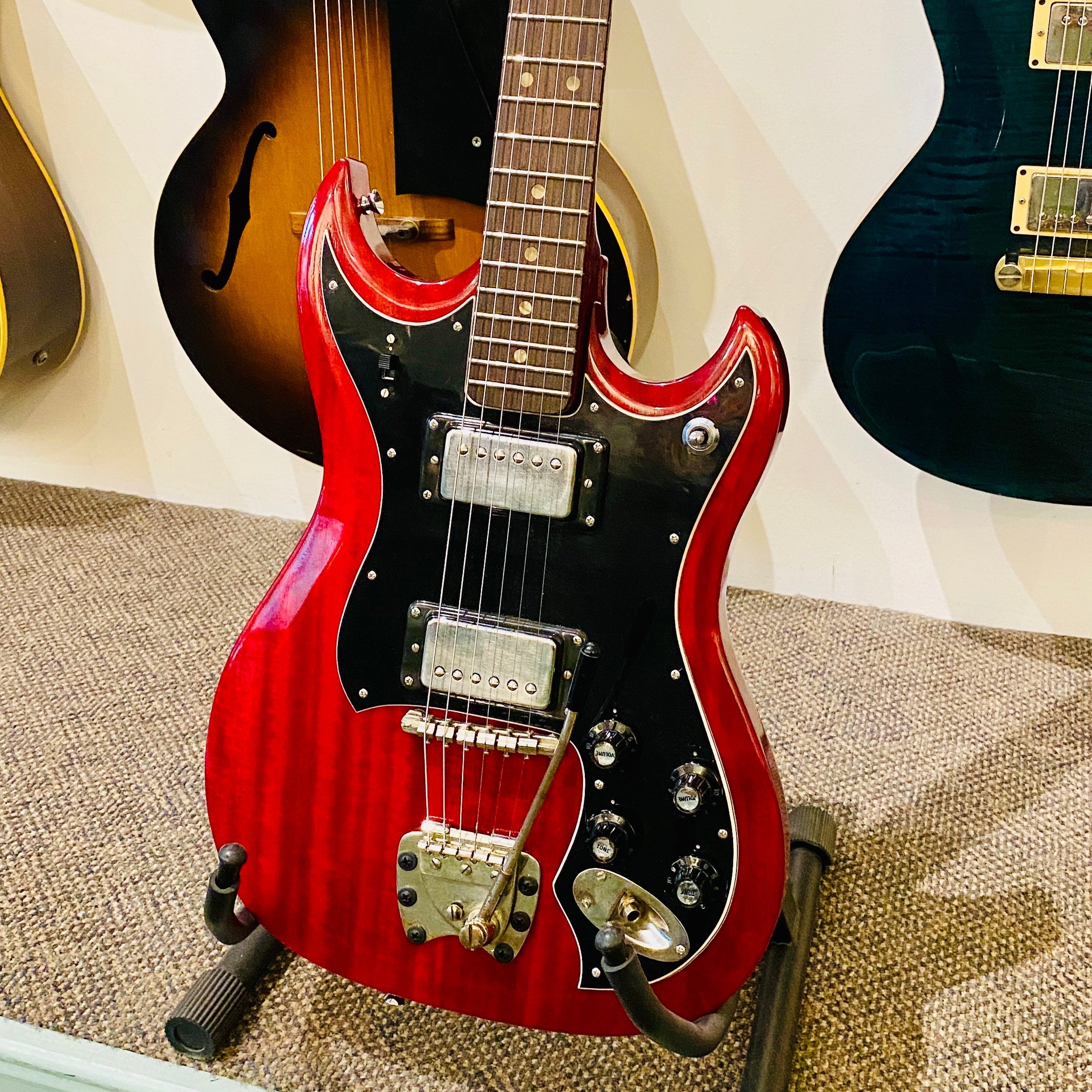 Hagstrom HIIN Red Electric Guitar, 1971 [USED]