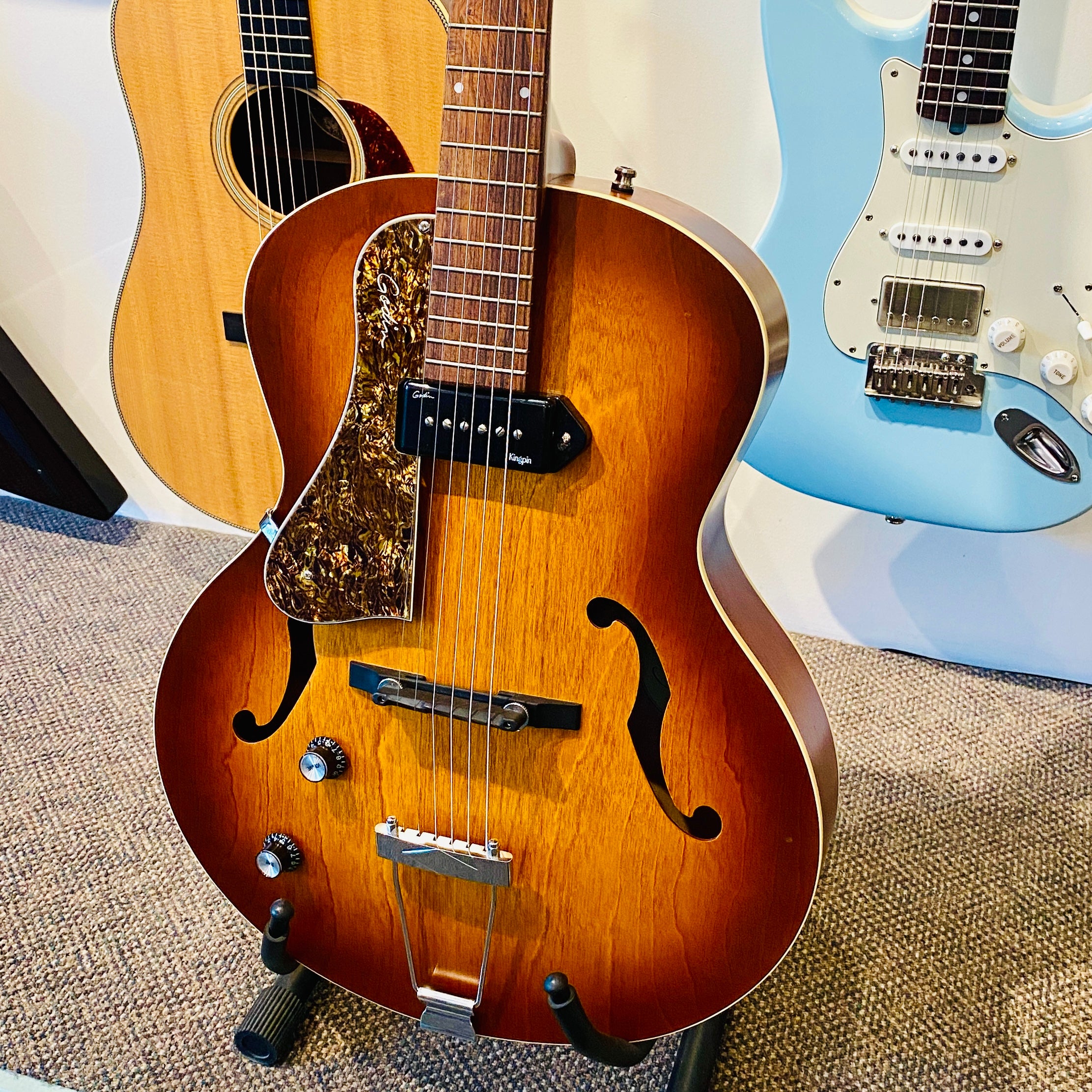 Godin 5th Ave Kingpin P90 Archtop Electric Guitar Left Handed 2003 [USED]