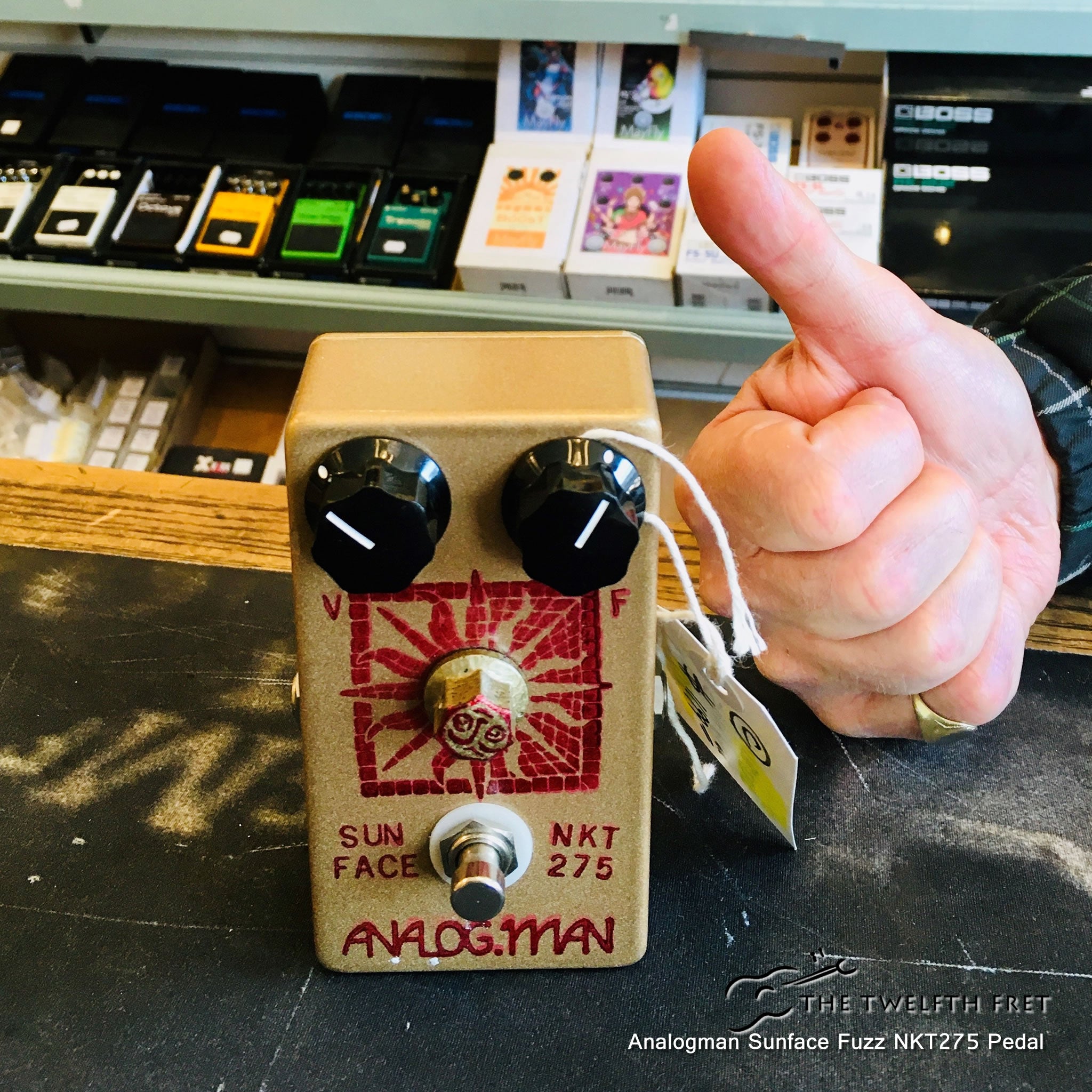 ギター Silver Face nkt275 fuzzface sunface Analogman Sunface Fuzz NKT275 Pedal [USED] - The Twelfth Fret