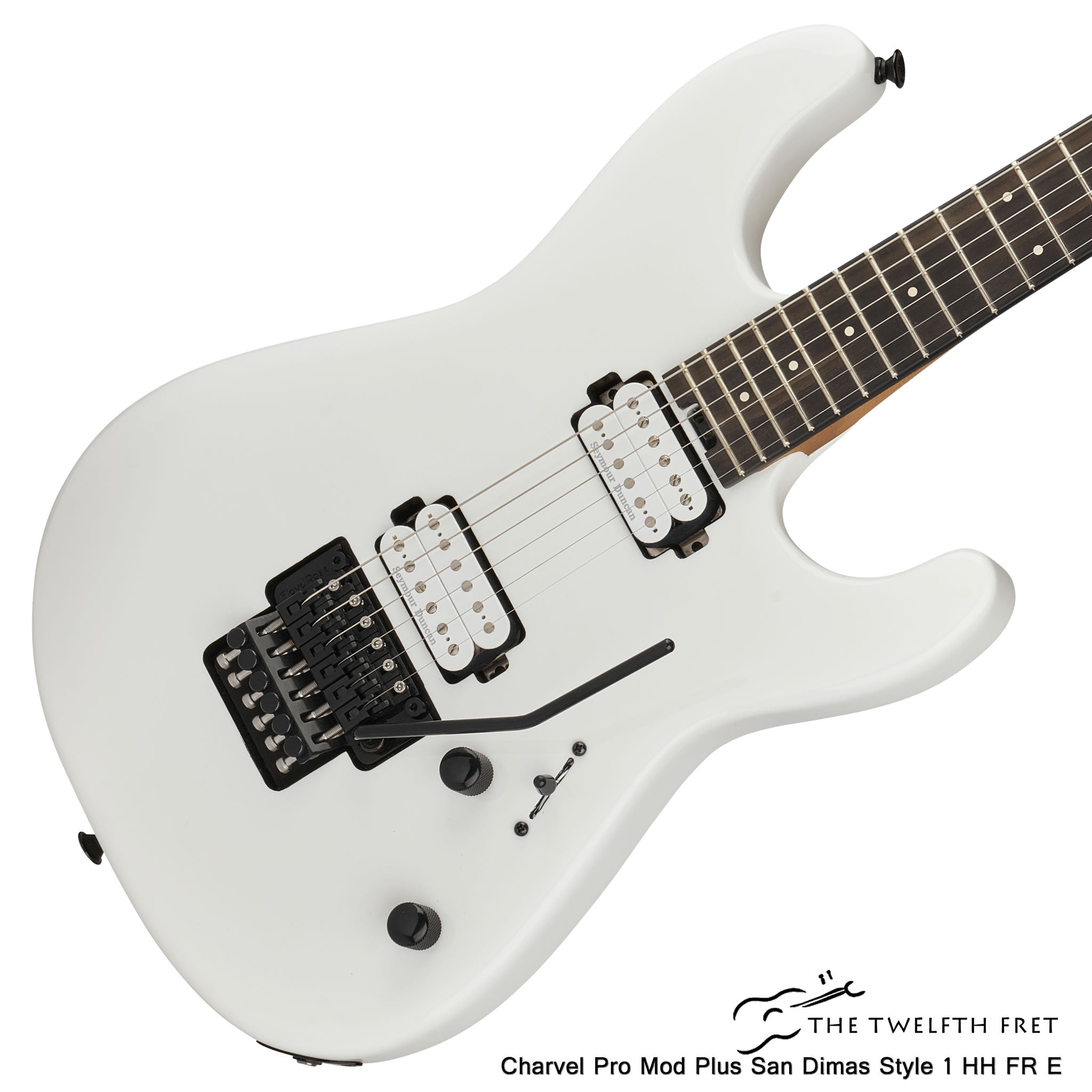 Charvel Pro Mod Plus San Dimas Style 1 HH FR E Snow White Electric Guitar - The Twelfth Fret