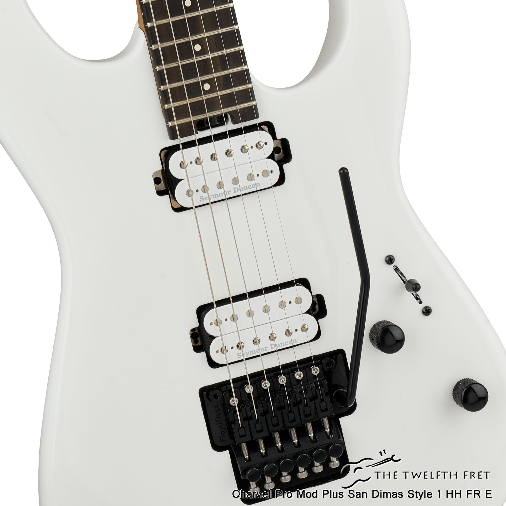 Charvel Pro Mod Plus San Dimas Style 1 HH FR E Snow White Electric Guitar - The Twelfth Fret