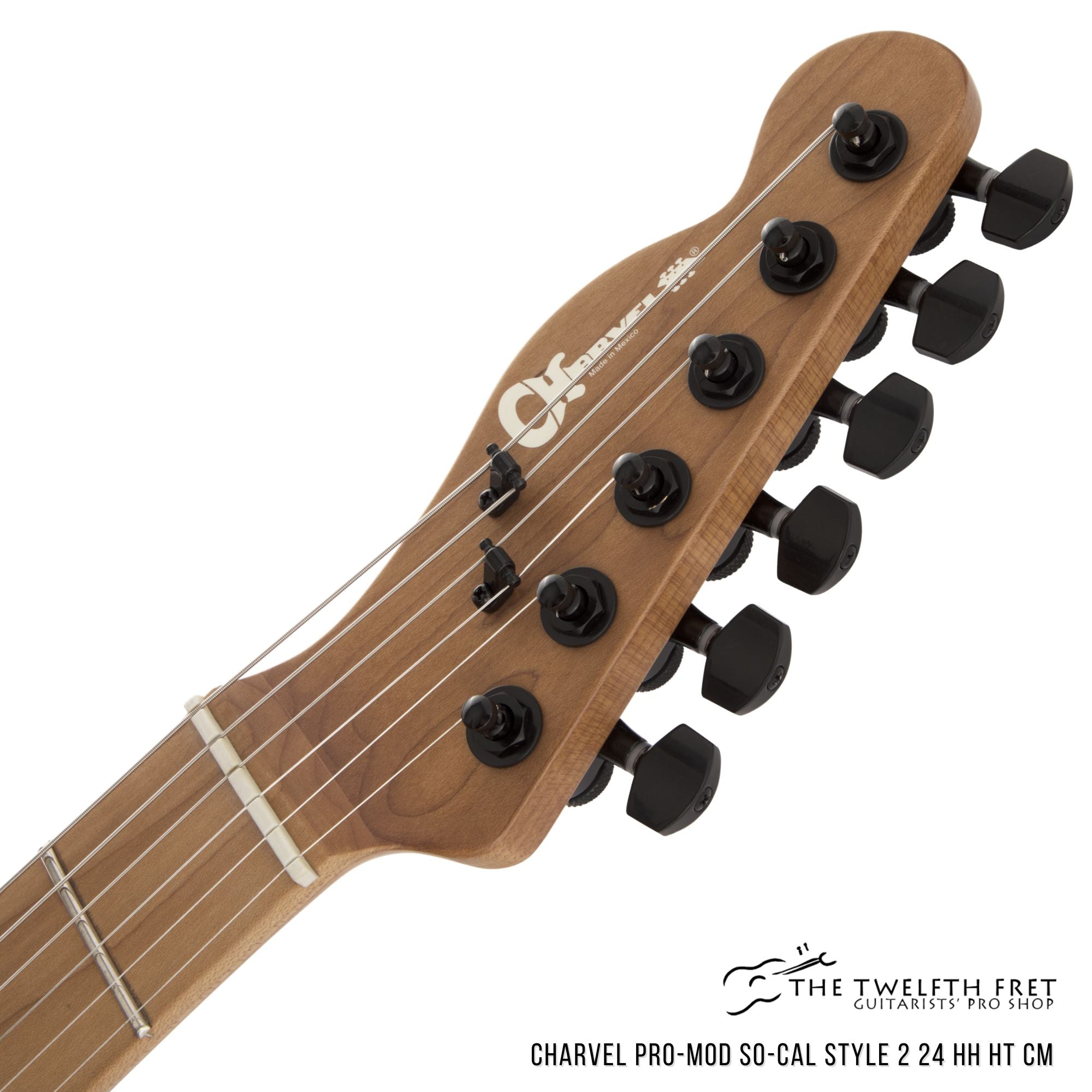 Charvel Pro-Mod So-Cal Style 2 24 HH HT CM Satin Black Electric Guitar - The Twelfth Fret