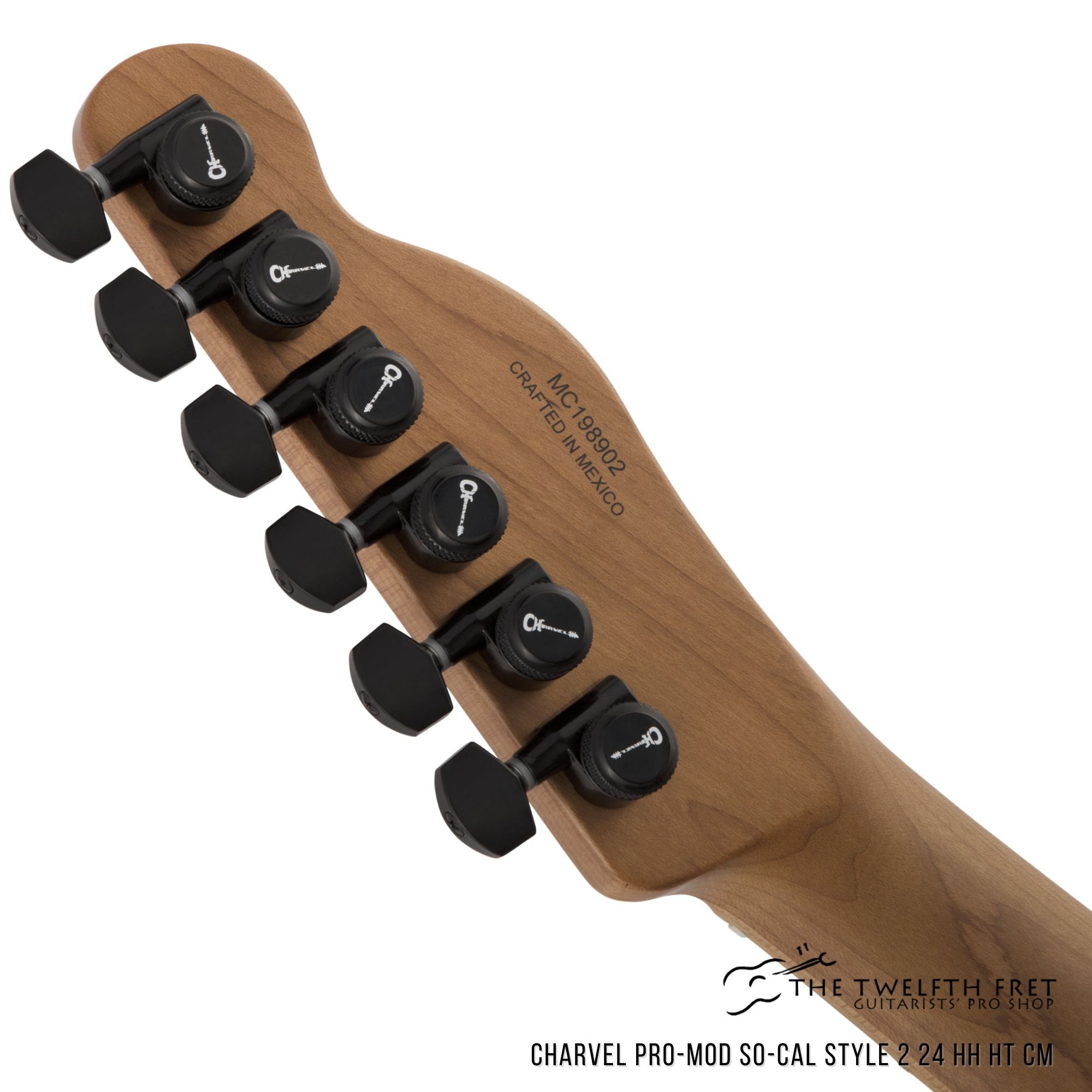 Charvel Pro-Mod So-Cal Style 2 24 HH HT CM Satin Black Electric Guitar - The Twelfth Fret