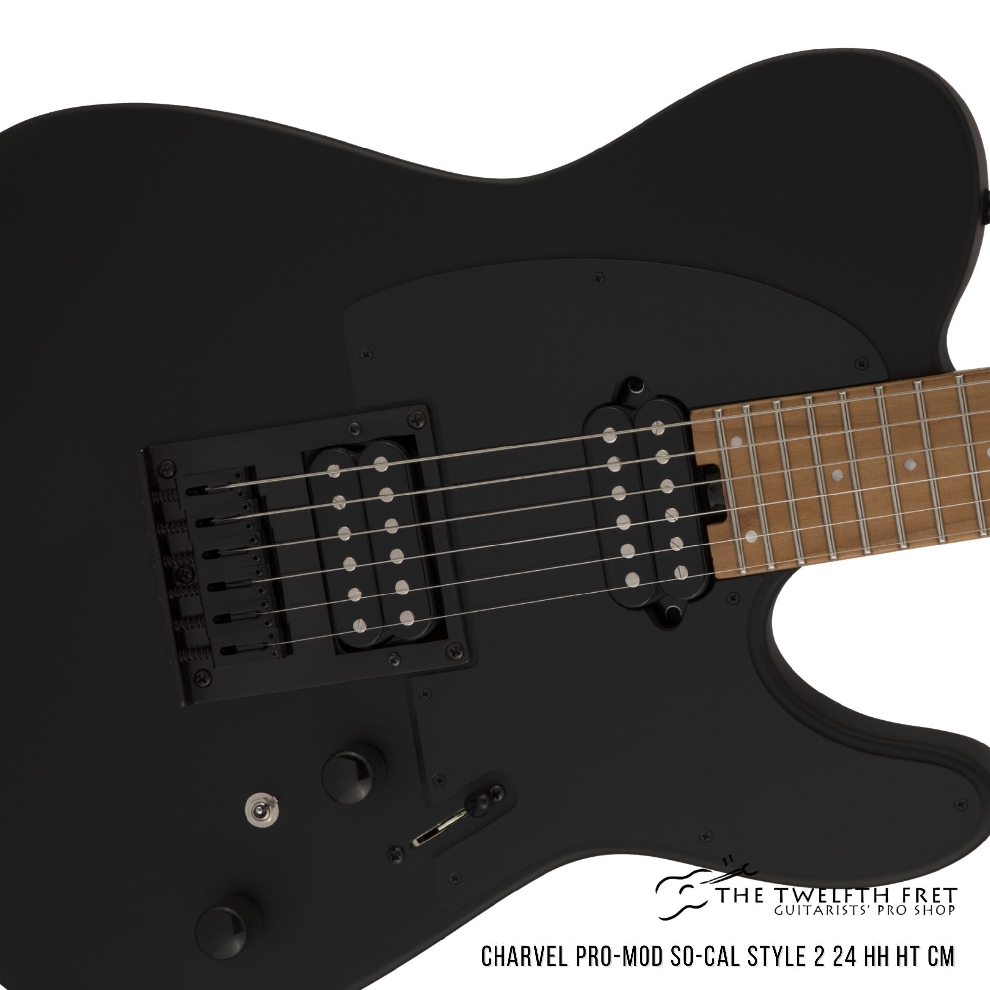 Charvel Pro-Mod So-Cal Style 2 24 HH HT CM Satin Black Electric Guitar - The Twelfth Fret