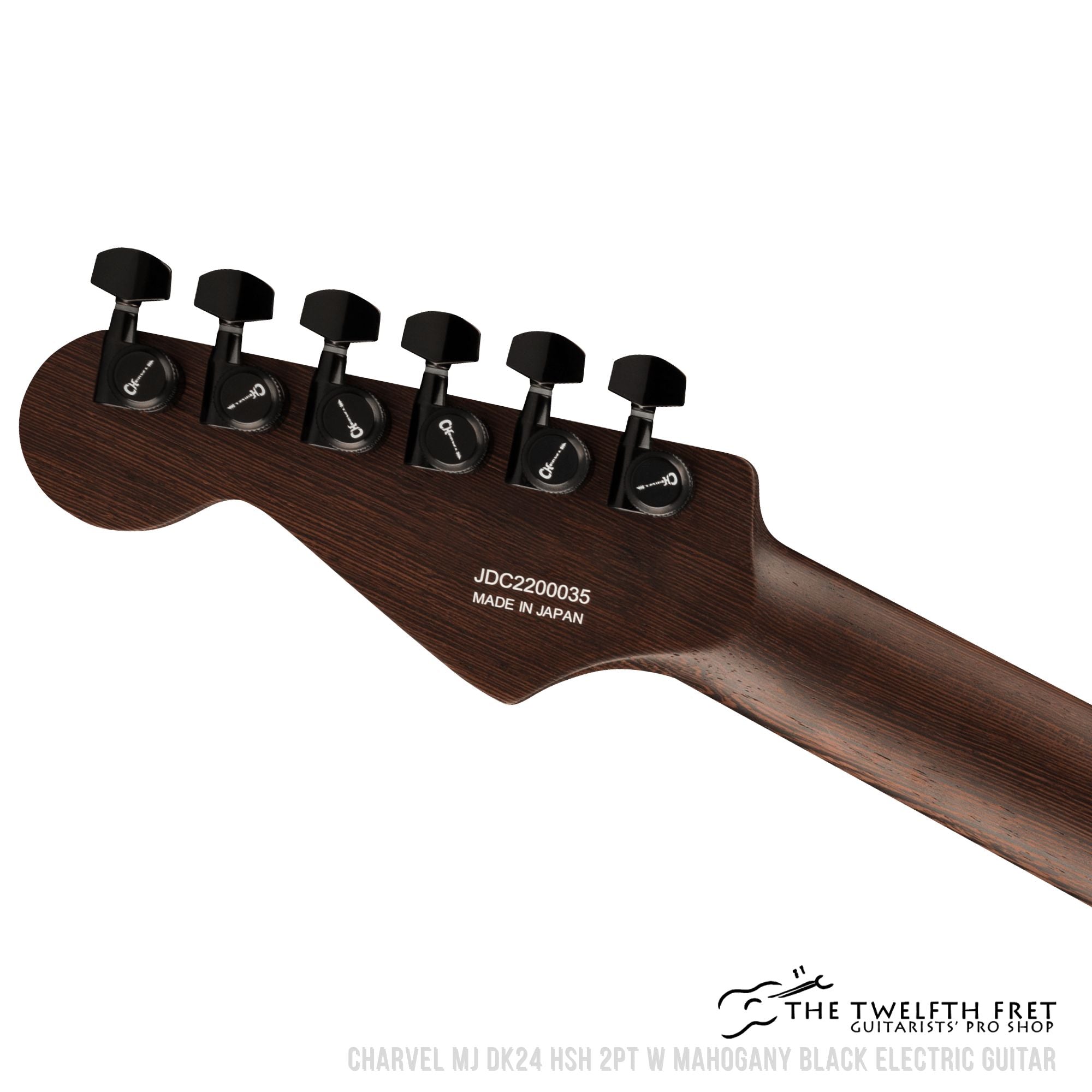Charvel MJ DK24 HSH 2PT W Mahogany Black Electric Guitar - The Twelfth Fret