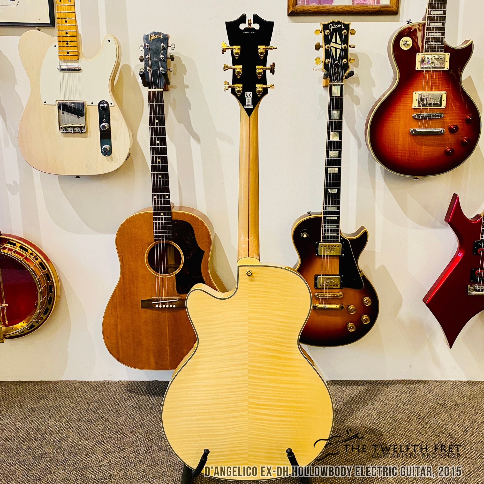 D'Angelico EX-DH Hollowbody Electric Guitar, 2015  - The Twelfth Fret