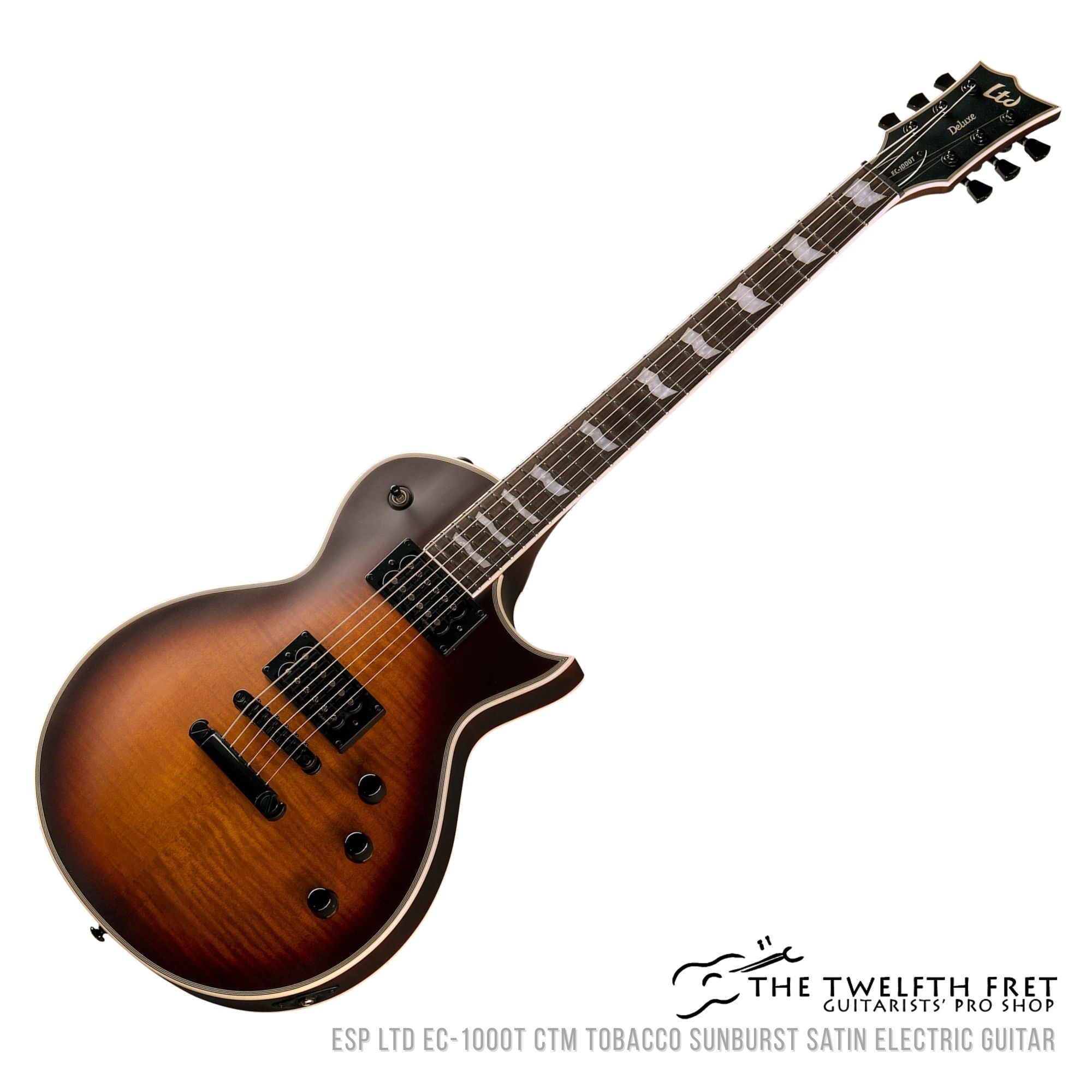 ESP LTD EC-1000T CTM Tobacco Sunburst Satin Electric Guitar - The Twelfth Fret