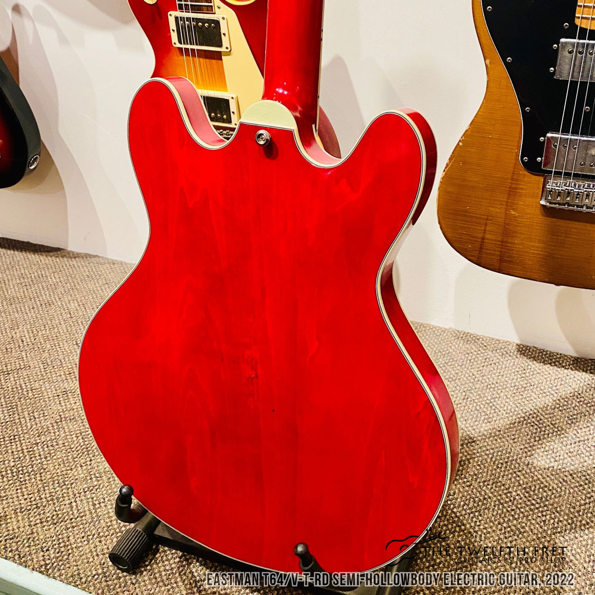 Eastman T64V-T-RD Semi-Hollowbody Electric Guitar, 2022 - The Twelfth Fret