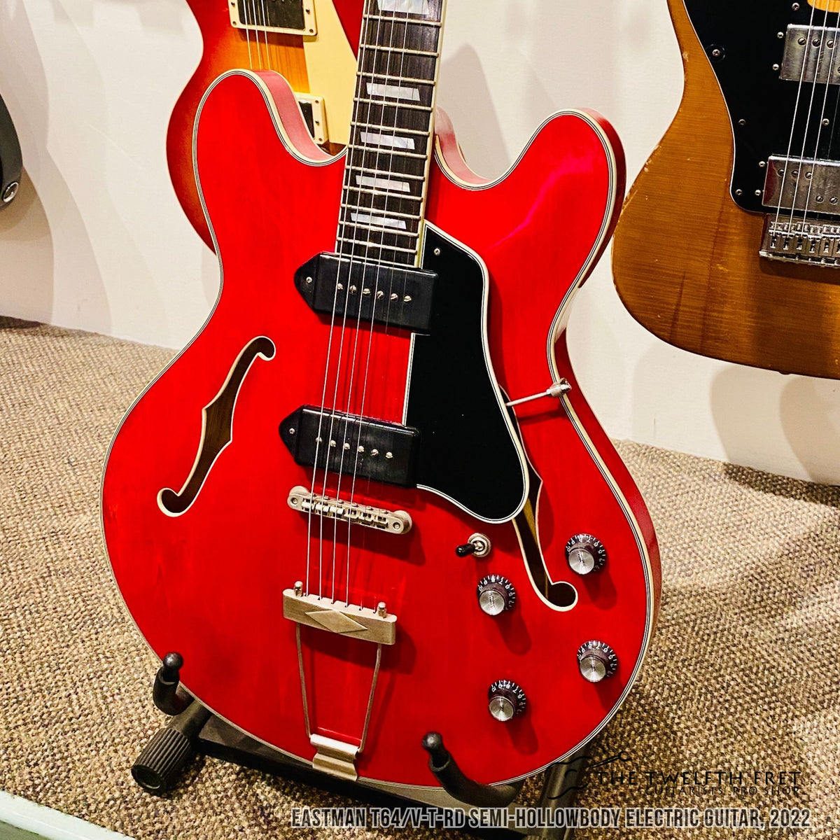Eastman T64V-T-RD Semi-Hollowbody Electric Guitar, 2022 - The Twelfth Fret