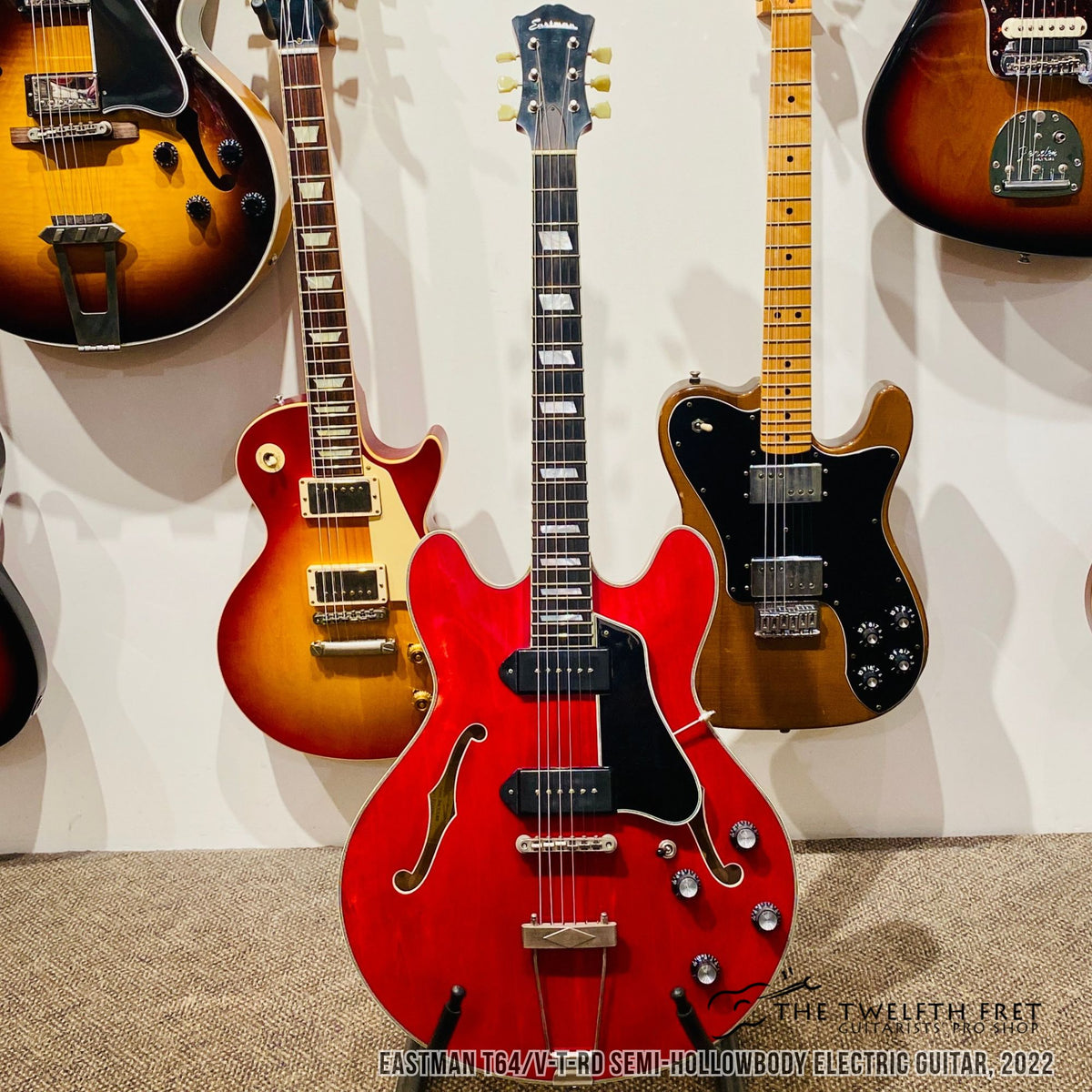 Eastman T64V-T-RD Semi-Hollowbody Electric Guitar, 2022 - The Twelfth Fret