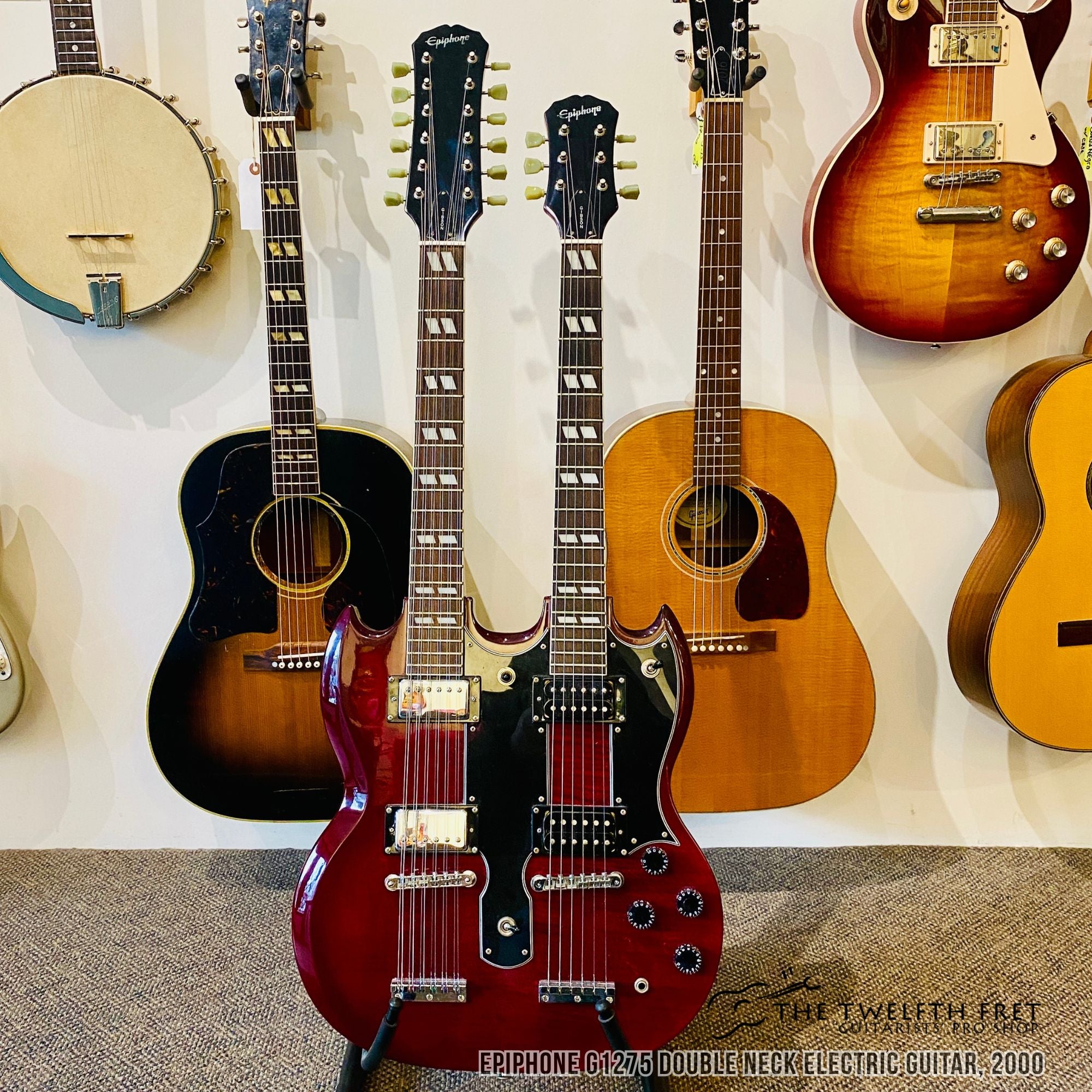 Epiphone G1275 Double Neck Electric Guitar, 2000 - The Twelfth Fret