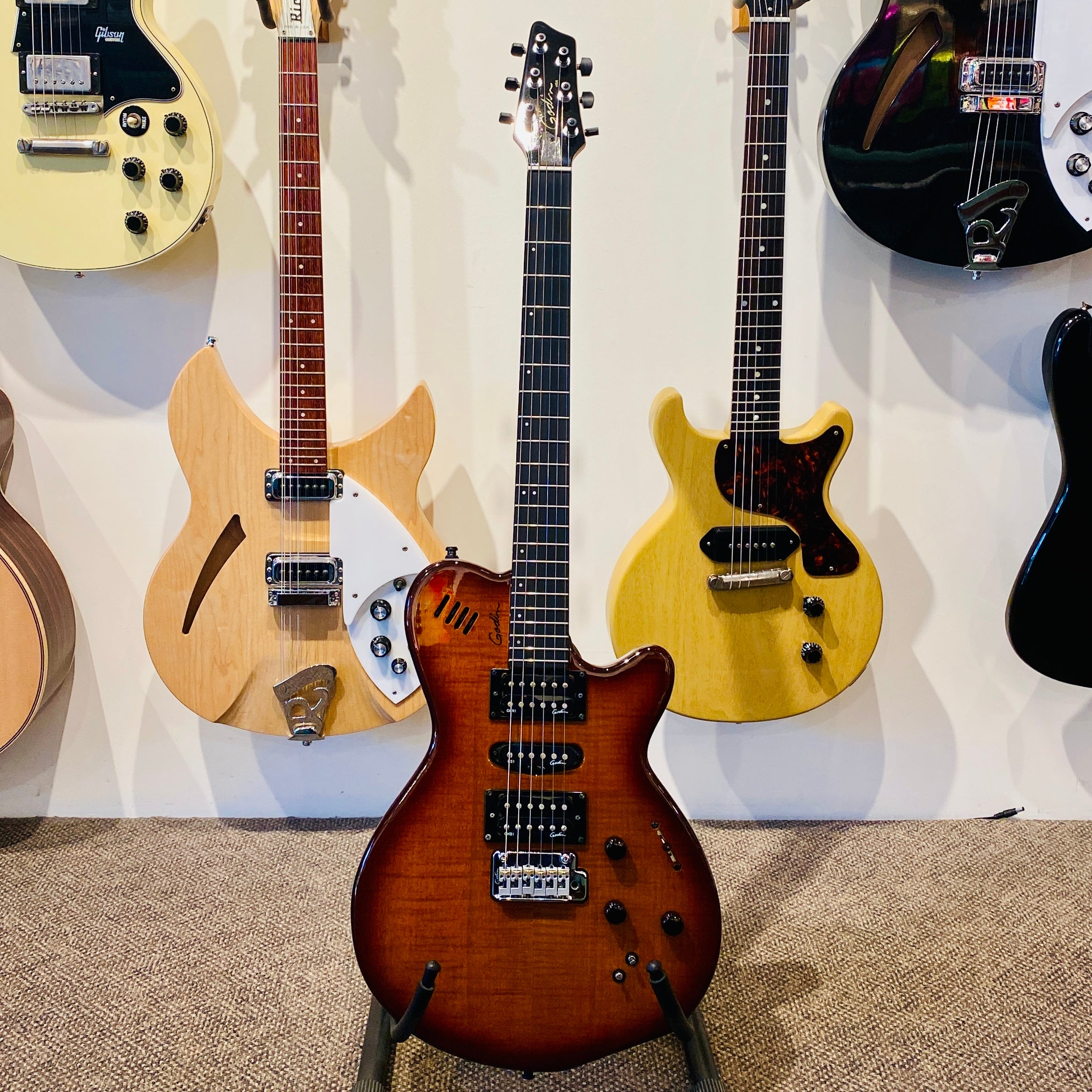 Godin XTSA Burst Flame Electric Guitar 2014 [USED]