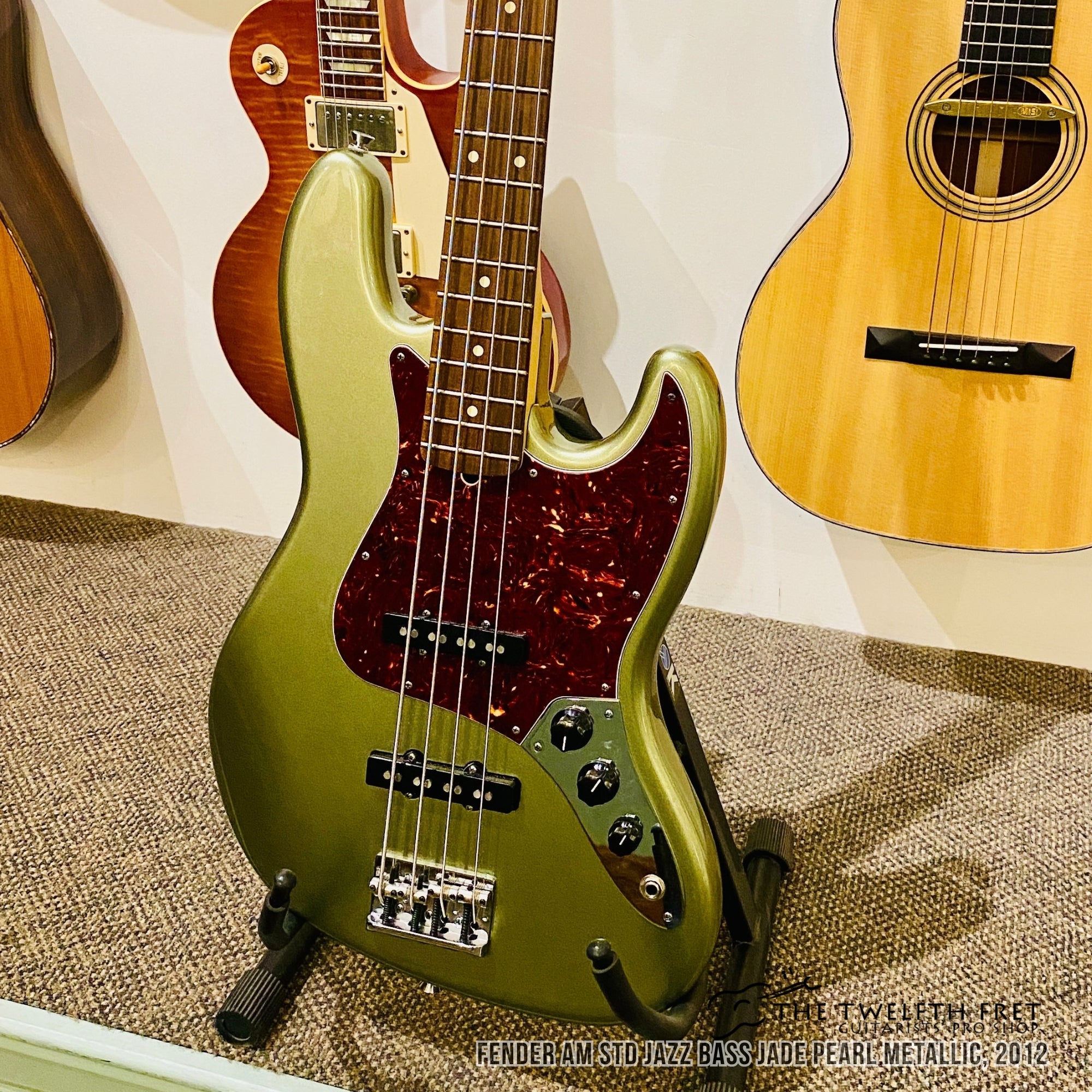 Fender AM STD Jazz Bass Jade Pearl Metallic, 2012 - The Twelfth Fret