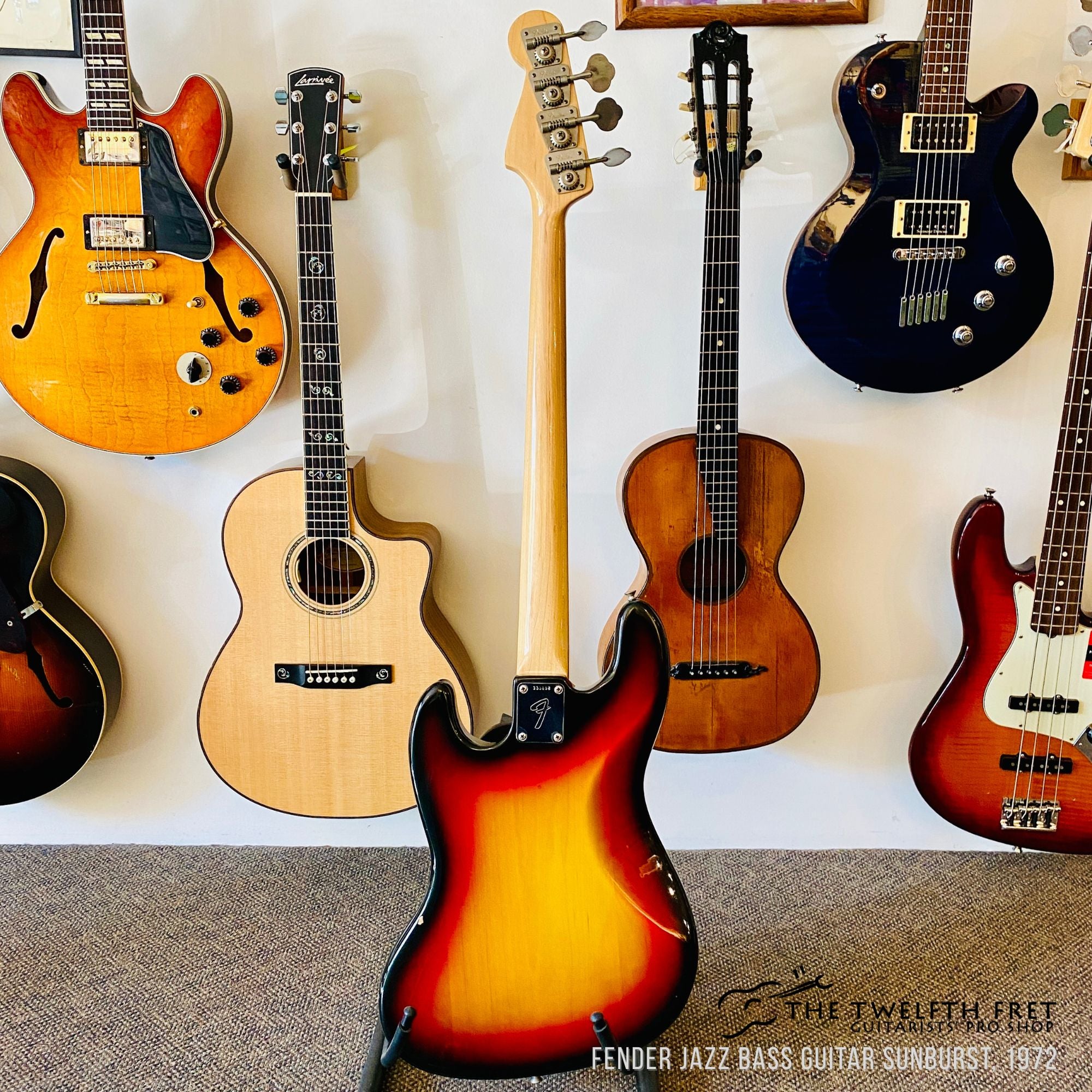 Fender Jazz Bass Guitar Sunburst, 1972 - The Twelfth Fret