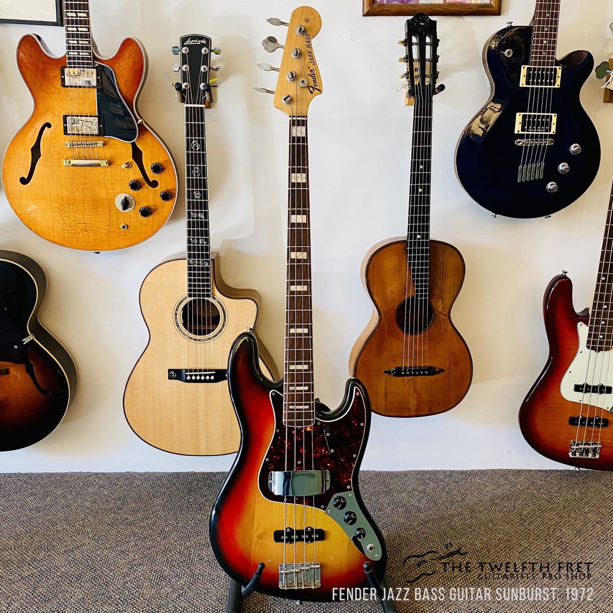 Fender Jazz Bass Guitar Sunburst, 1972 - The Twelfth Fret