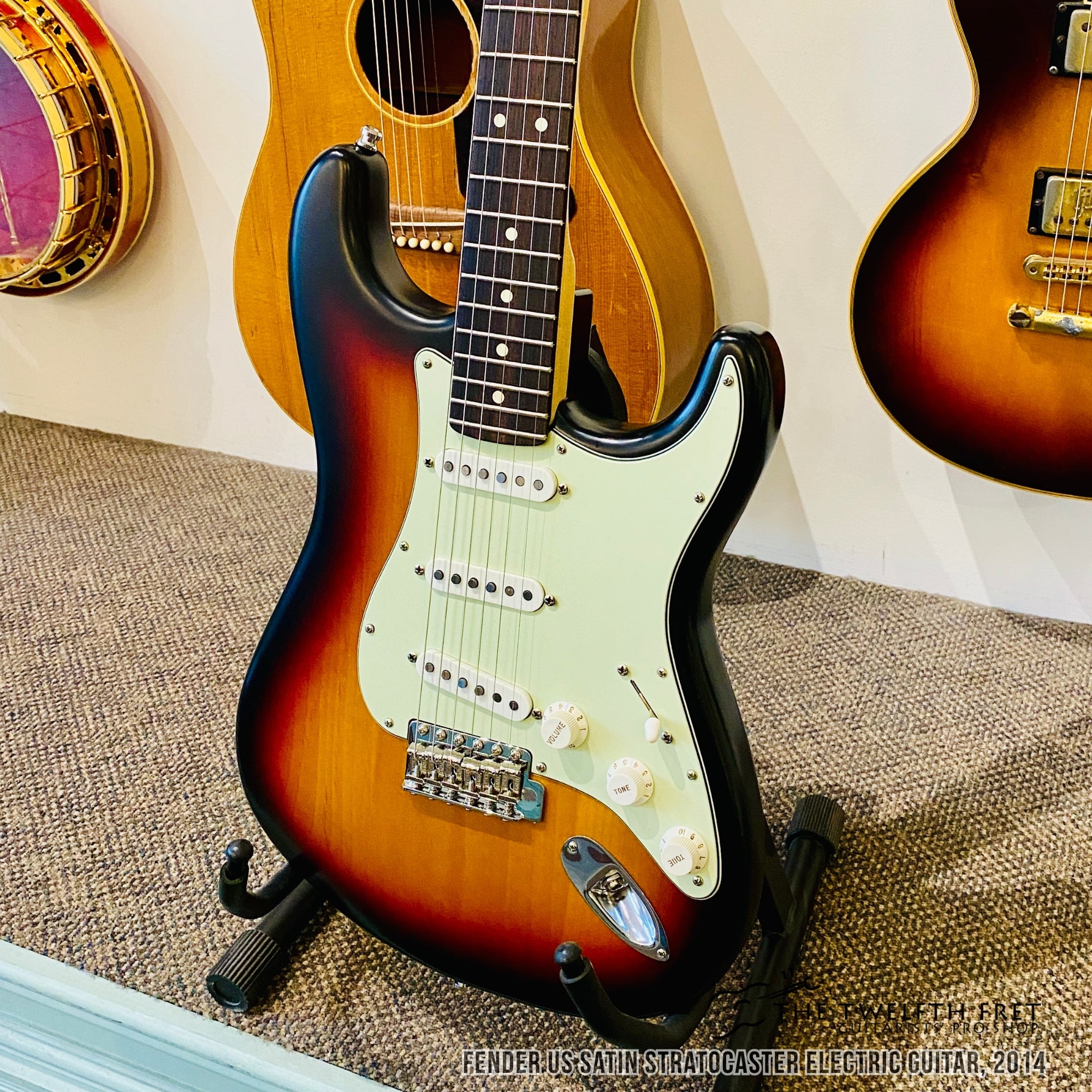 Fender US Satin Stratocaster Electric Guitar, 2014 - The Twelfth Fret