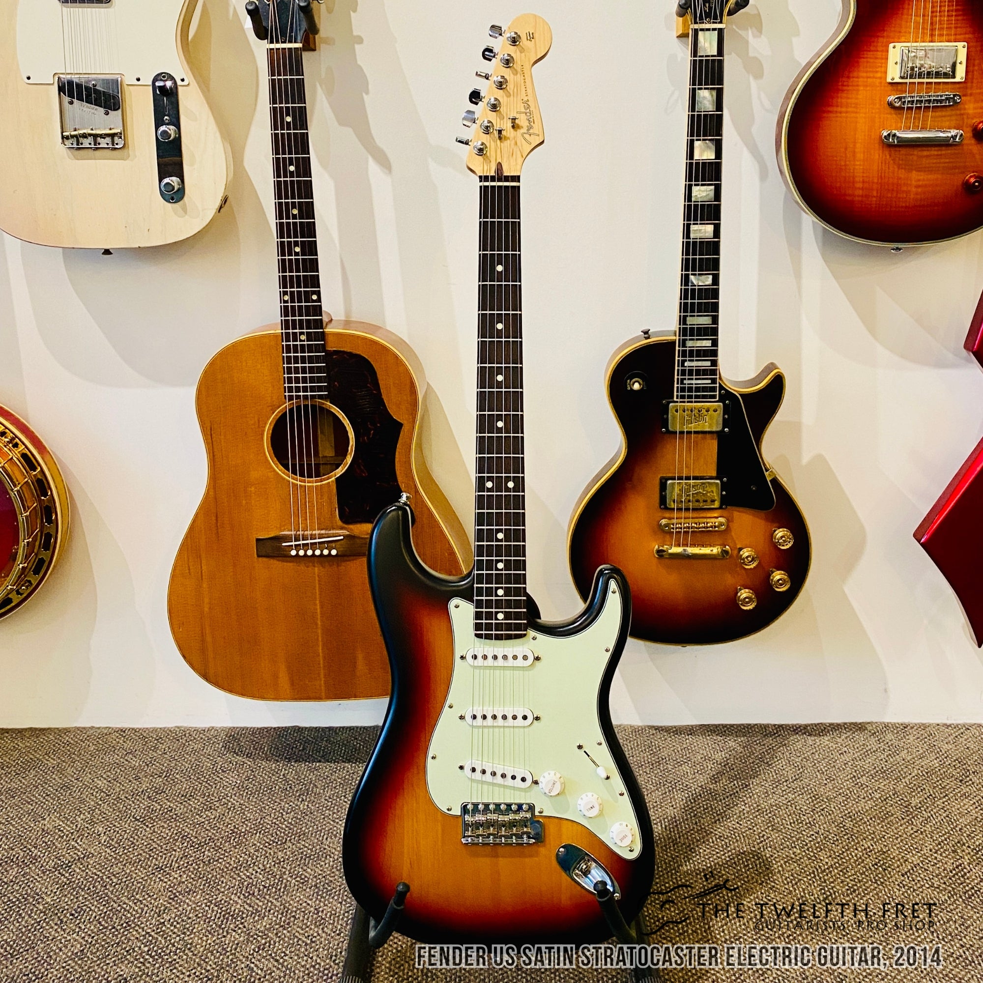 Fender US Satin Stratocaster Electric Guitar, 2014 - The Twelfth Fret