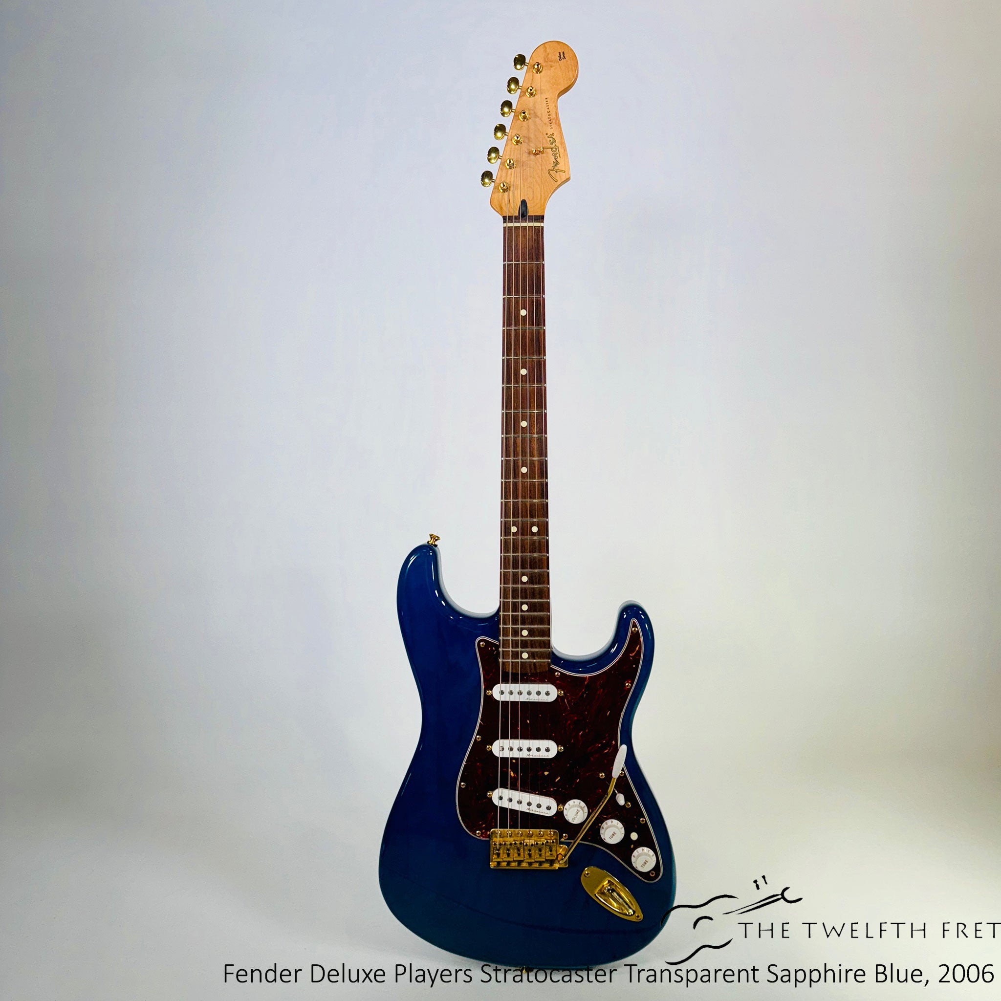 Fender Deluxe Players 60th Anniversary Stratocaster Transparent Sapphire Blue, 2006 [USED] - The Twelfth Fret