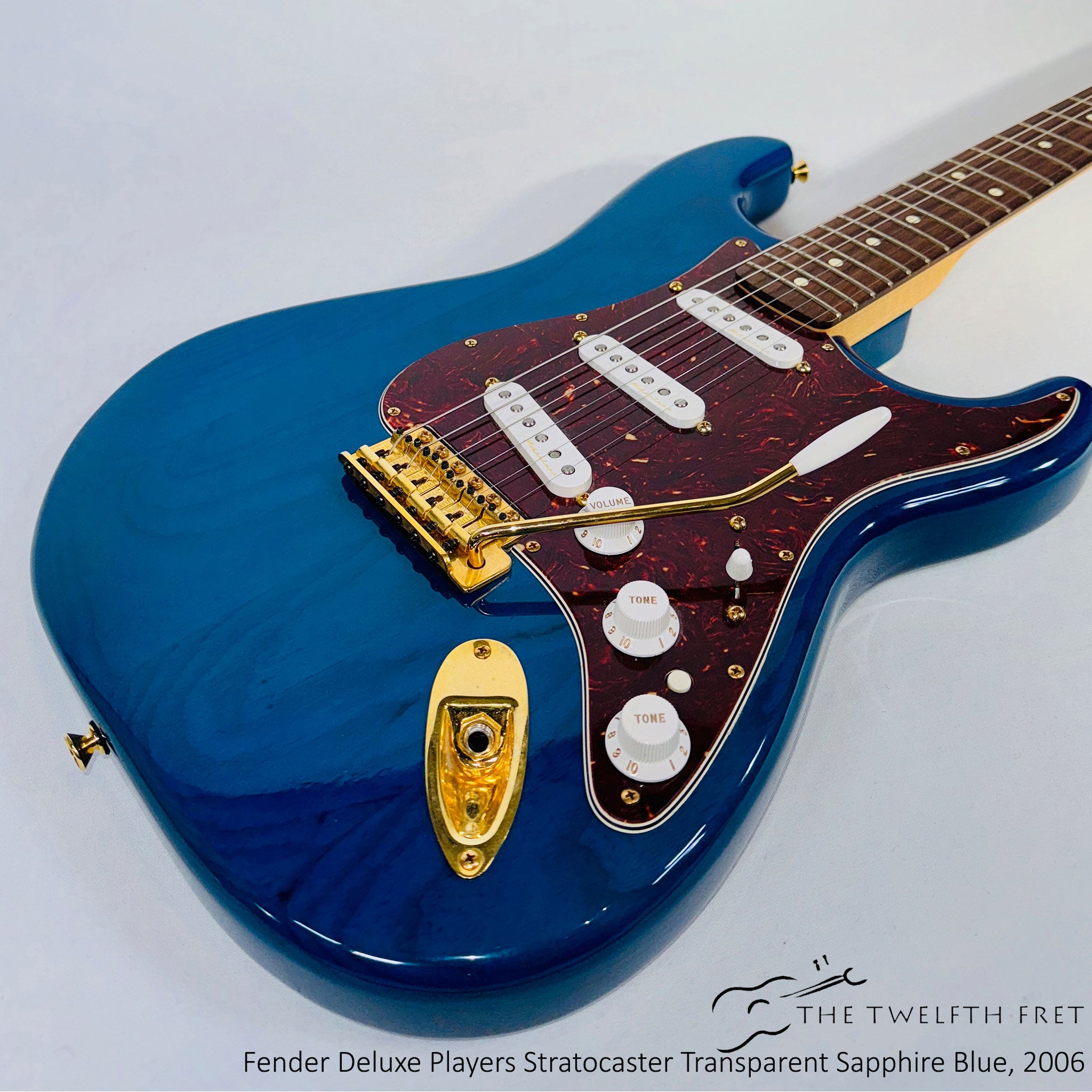 Fender Deluxe Players 60th Anniversary Stratocaster Transparent Sapphire Blue, 2006 [USED] - The Twelfth Fret