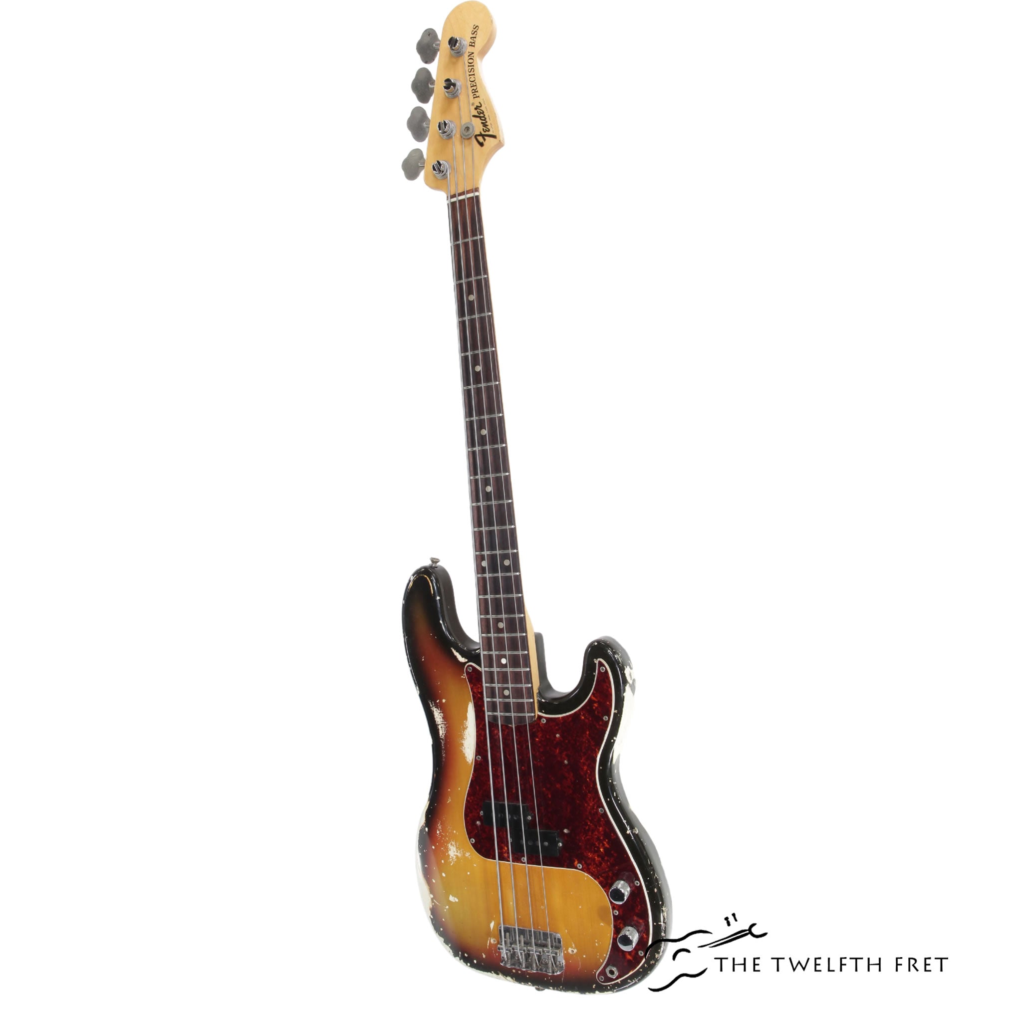 Fender Precision Bass Sunburst over White, 1969 - The Twelfth Fret