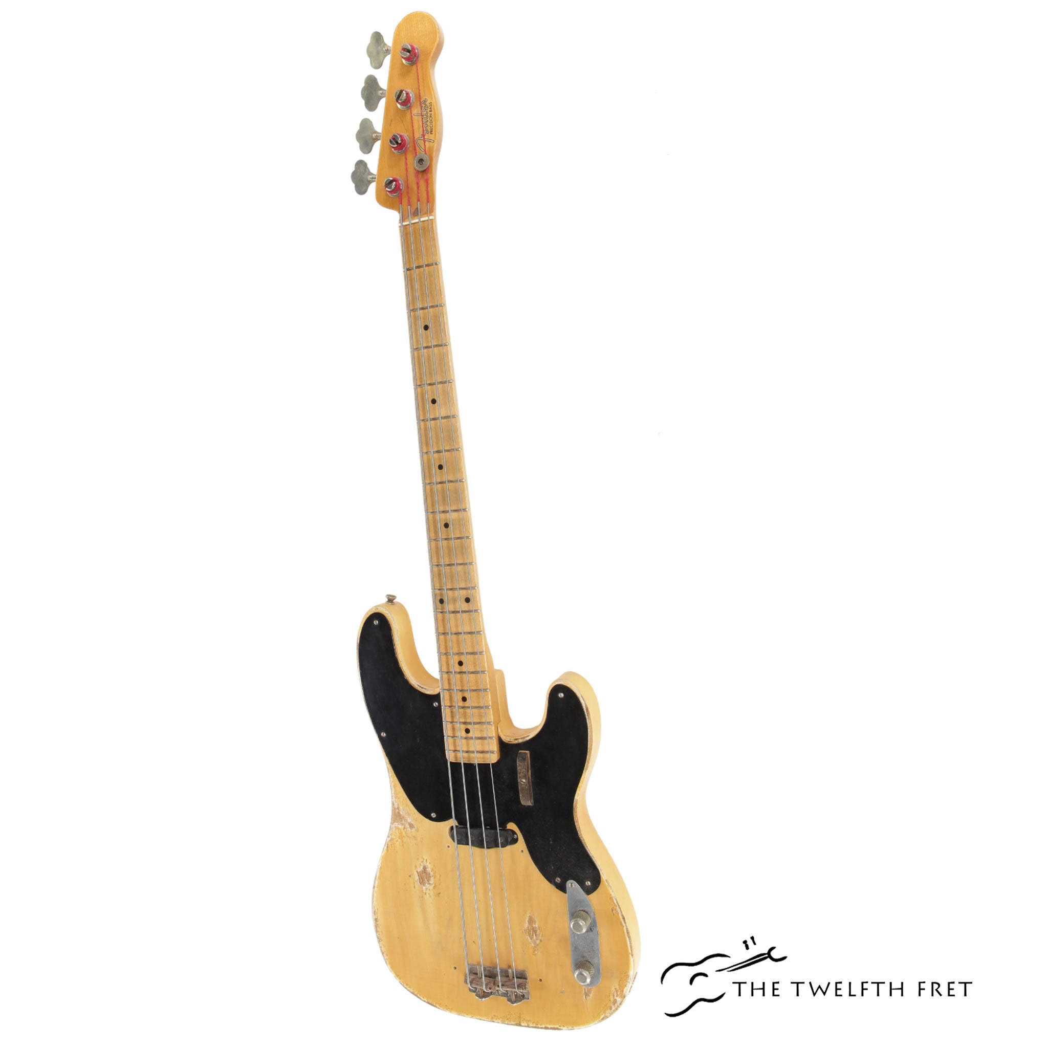Fender Vintage Custom 1951 Precision Bass Relic NoCaster Blonde, 2019  - The Twelfth Fret