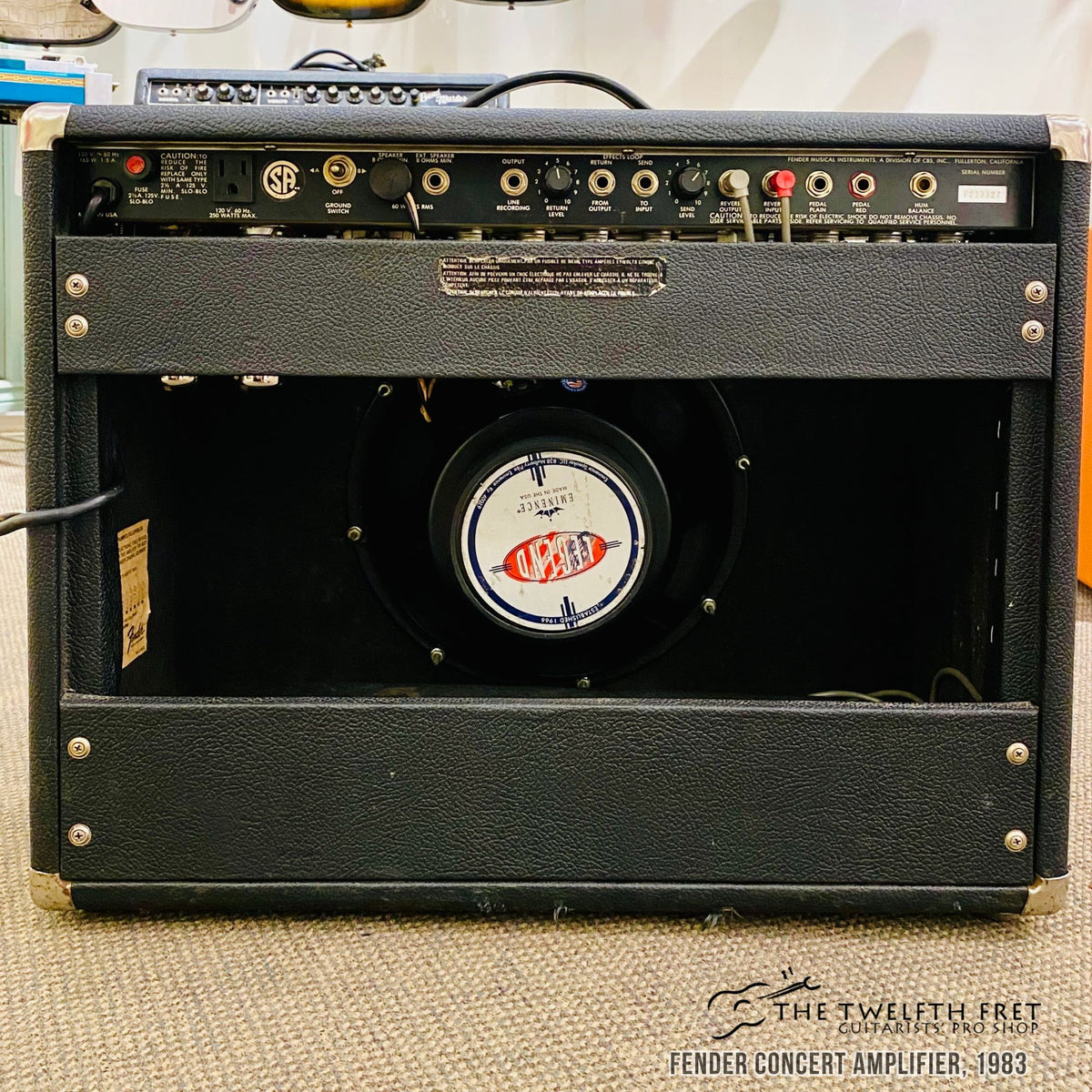 Fender Concert Amplifier, 1983 - The Twelfth Fret