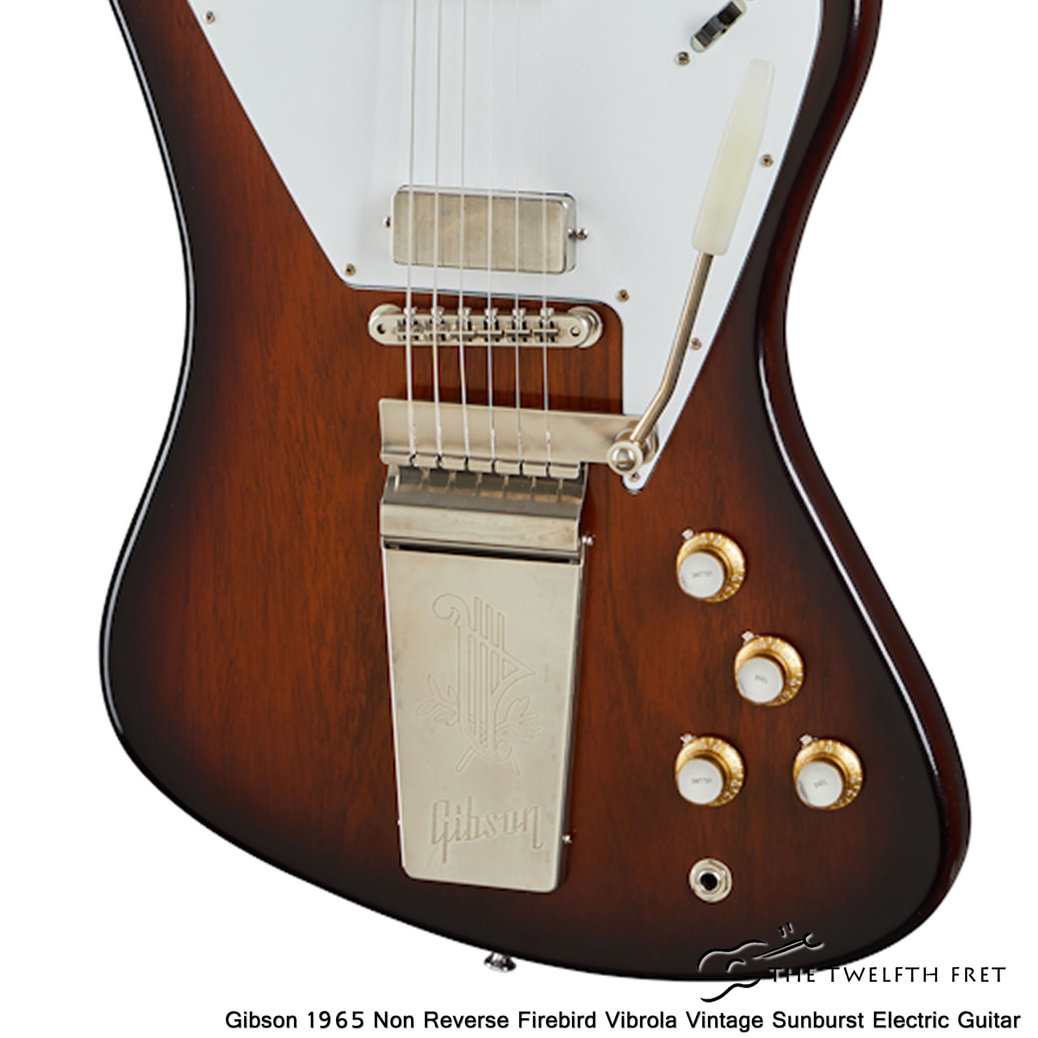 Gibson 1965 Non Reverse Firebird Vibrola Vintage Sunburst Electric Guitar - The Twelfth Fret 