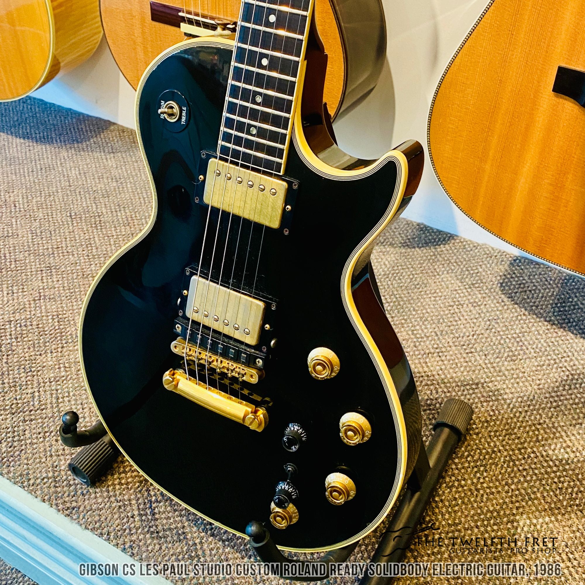 Gibson CS Les Paul Studio Custom Roland Ready Solidbody Electric Guitar, 1986 - The Twelfth Fret