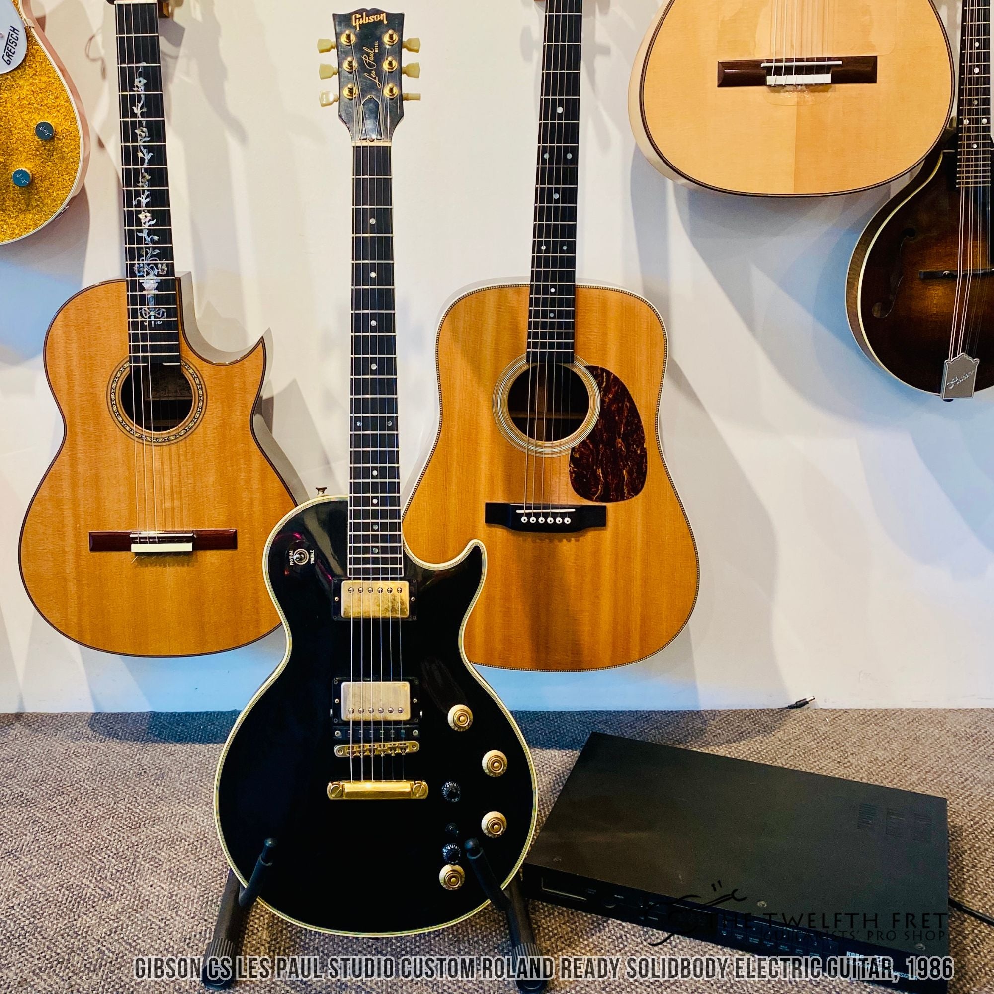 Gibson CS Les Paul Studio Custom Roland Ready Solidbody Electric Guitar, 1986 - The Twelfth Fret